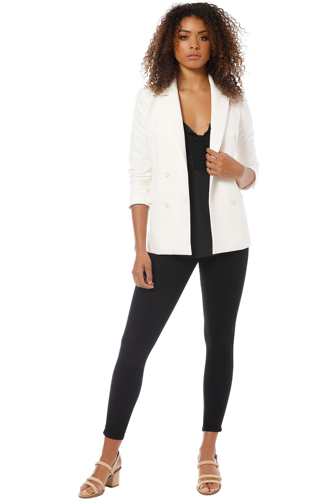 Friend of Audrey - Carine Blazer - White - Front