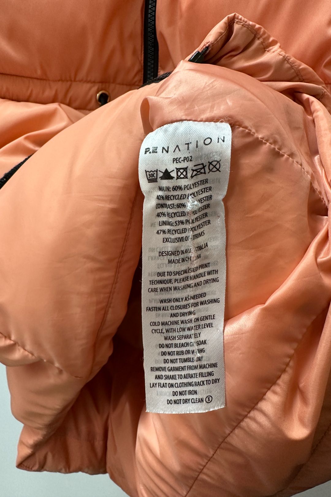 PE Nation Full Court Jacket in Peach Bloom