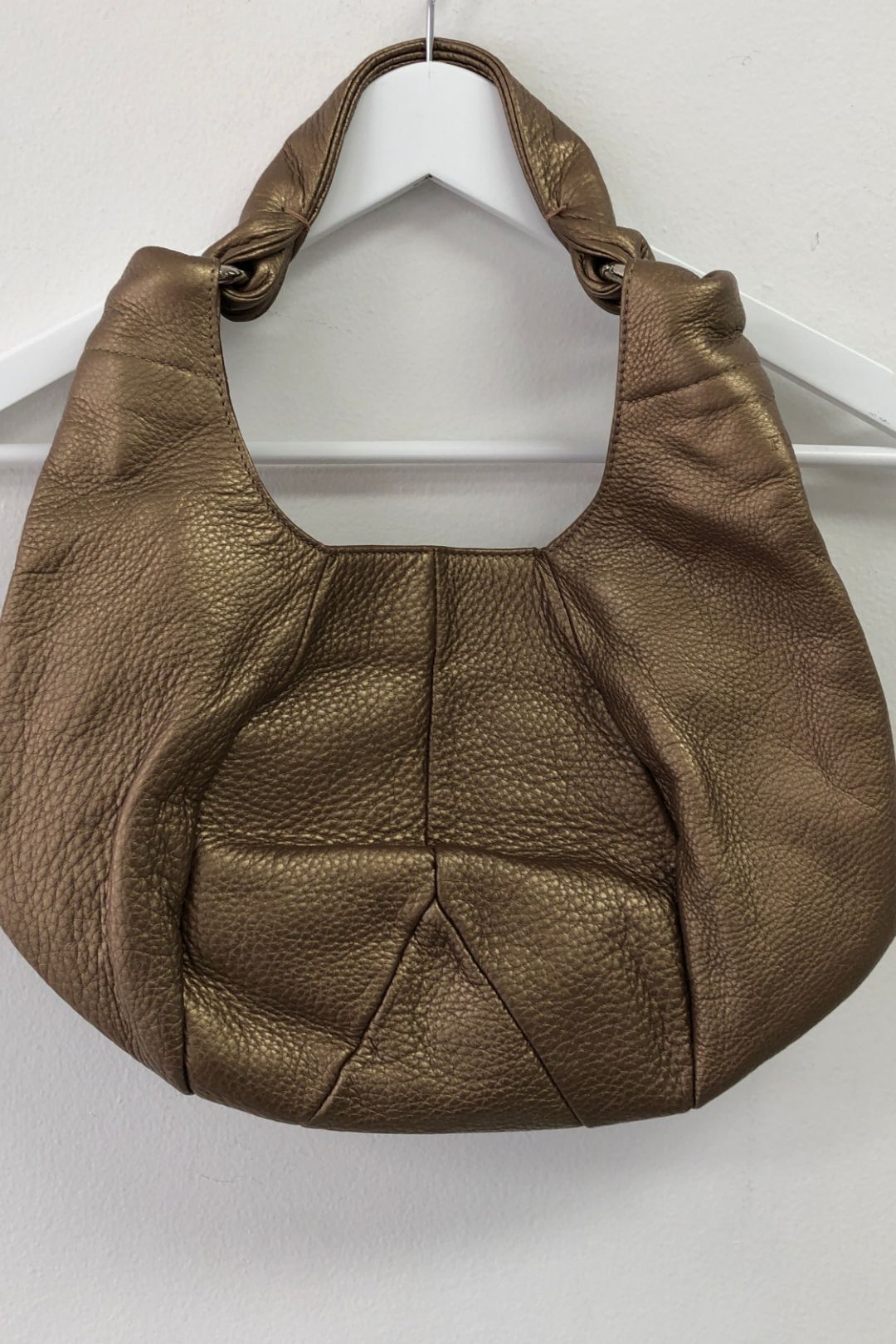 Furla - Bronze Leather Hobo Shoulder Bag