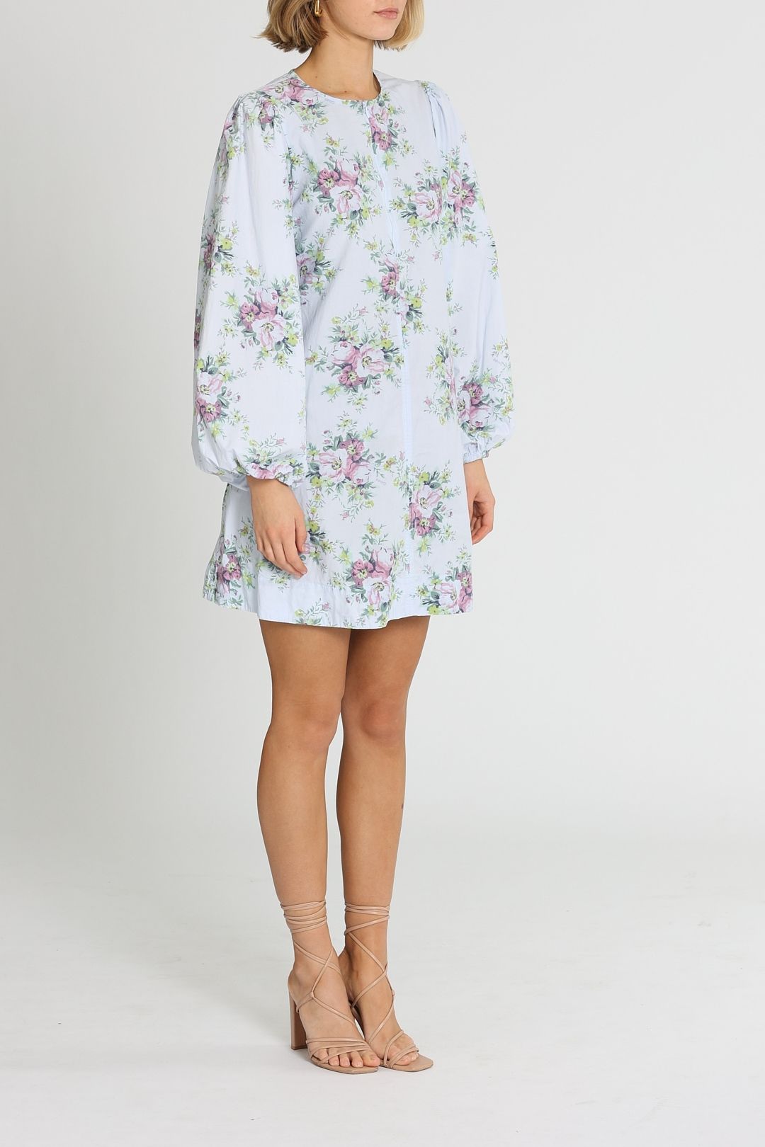 Ganni Heather Mini Dress Crew