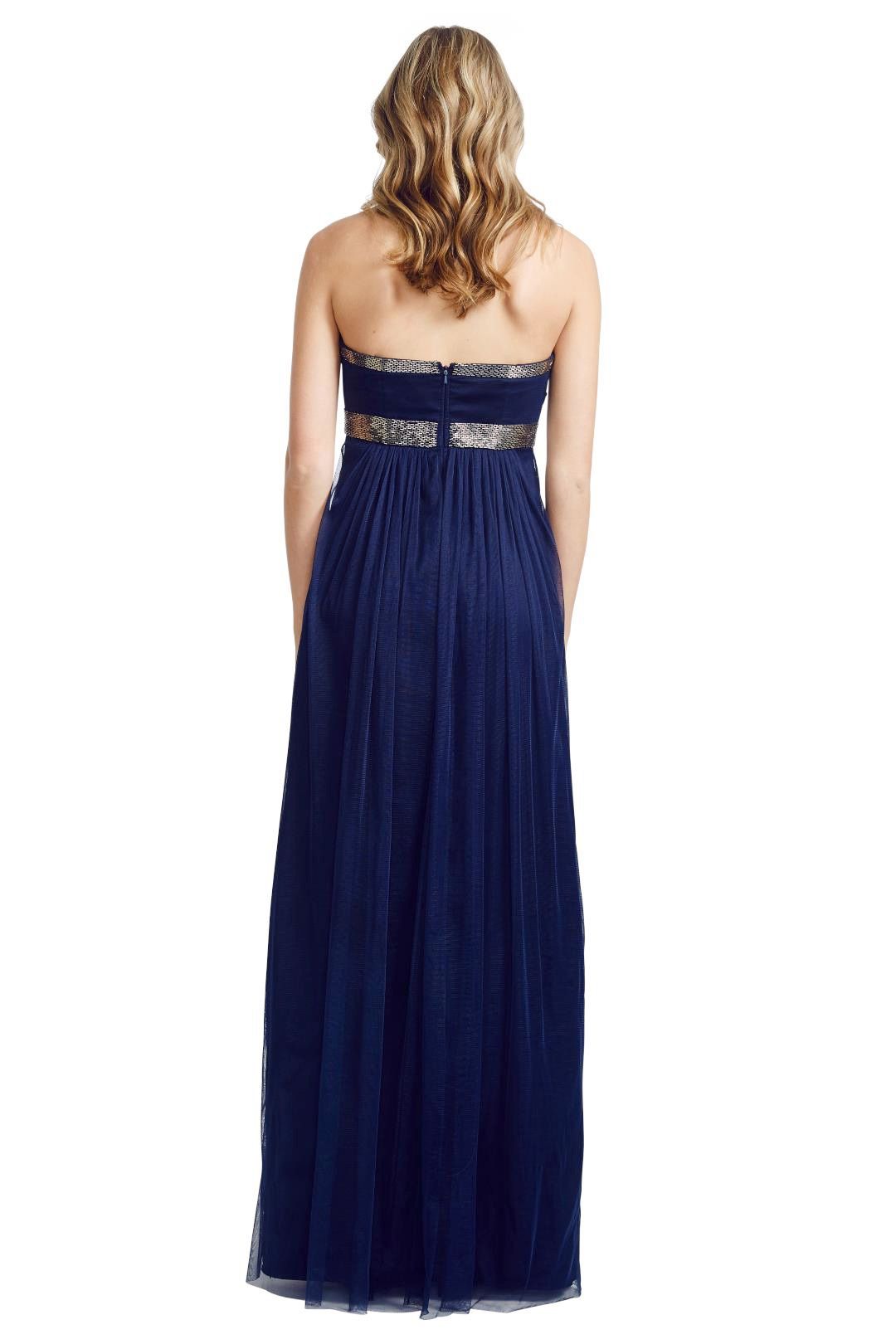 George - Hailey Gown - Blue - Back