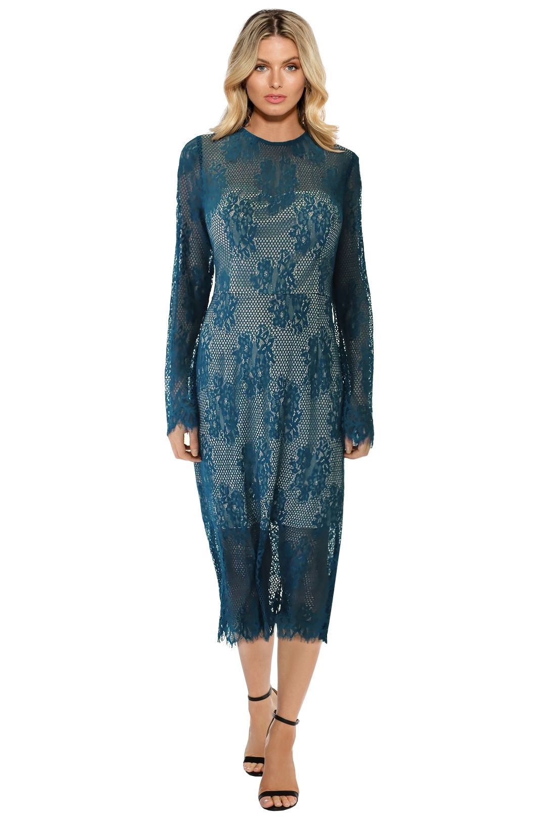 George - Jada Dress - Teal - Front