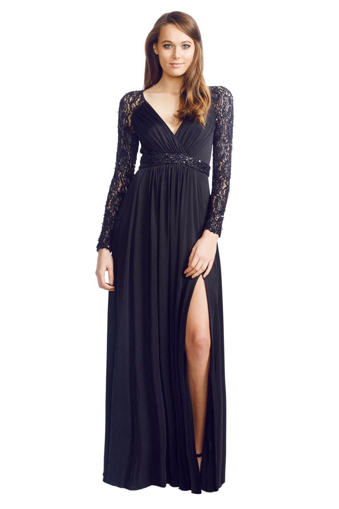 George - Julia Gown - Black - Front