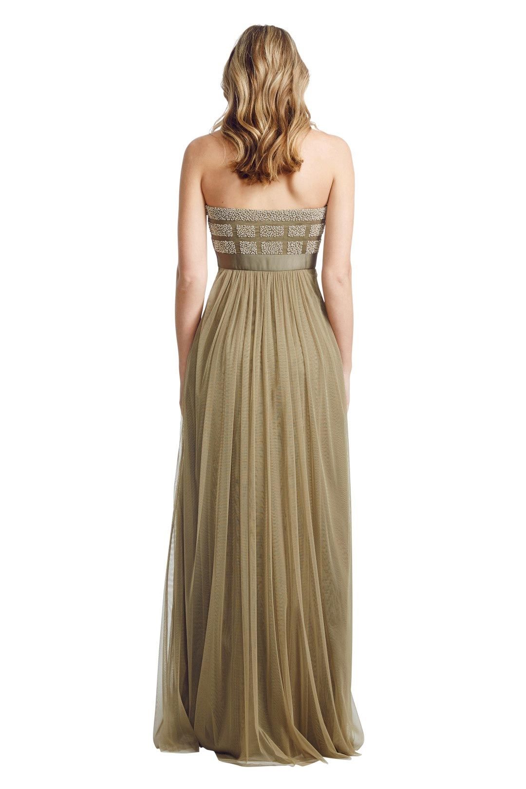 George - Pixel Gown - Olive - Back