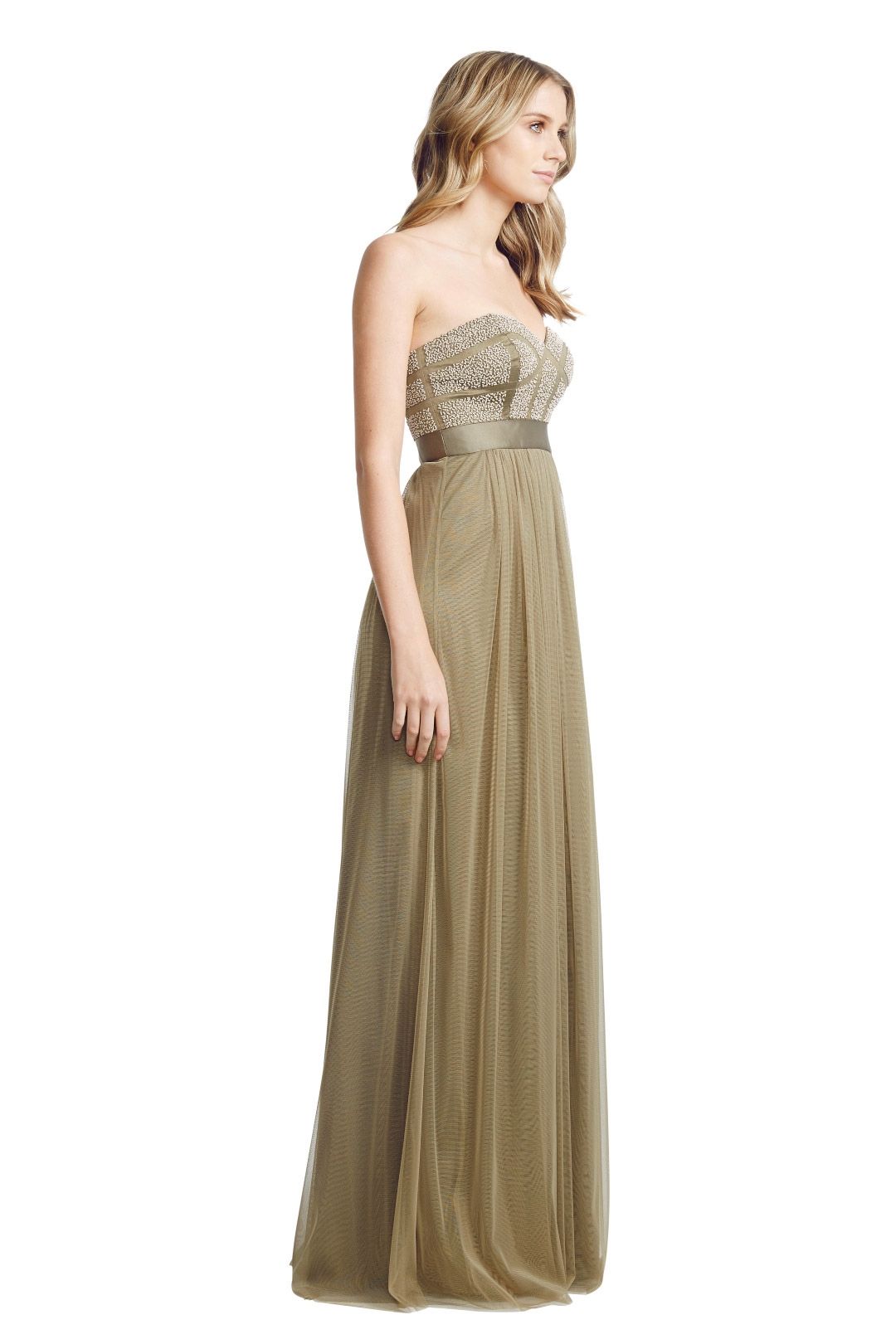 George - Pixel Gown - Olive - Side