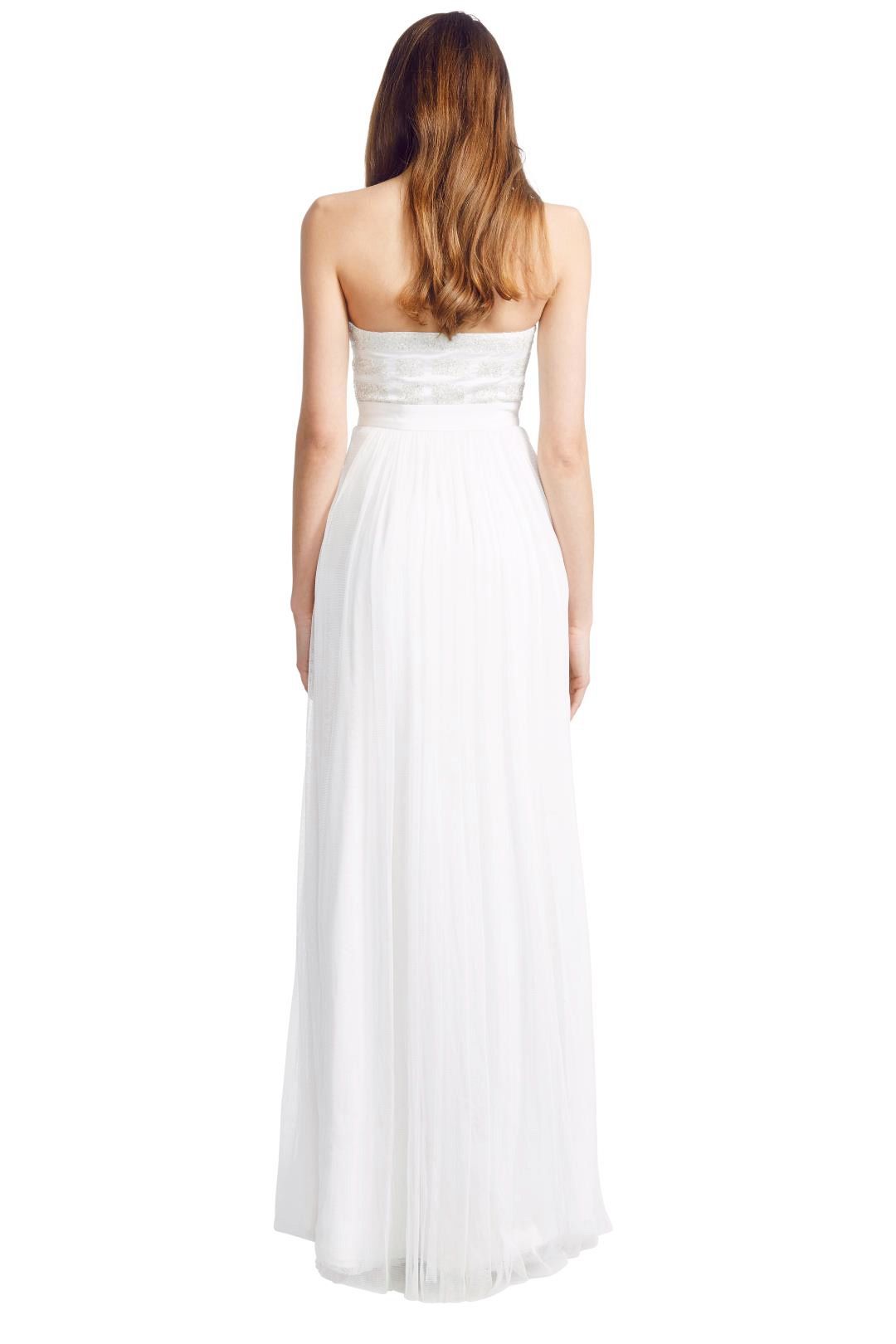 George - Pixel Gown - White - Back