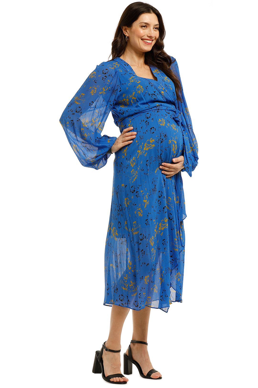 Ginger-and-Smart-Aquiver-Wrap-Dress-Aquiver-Front