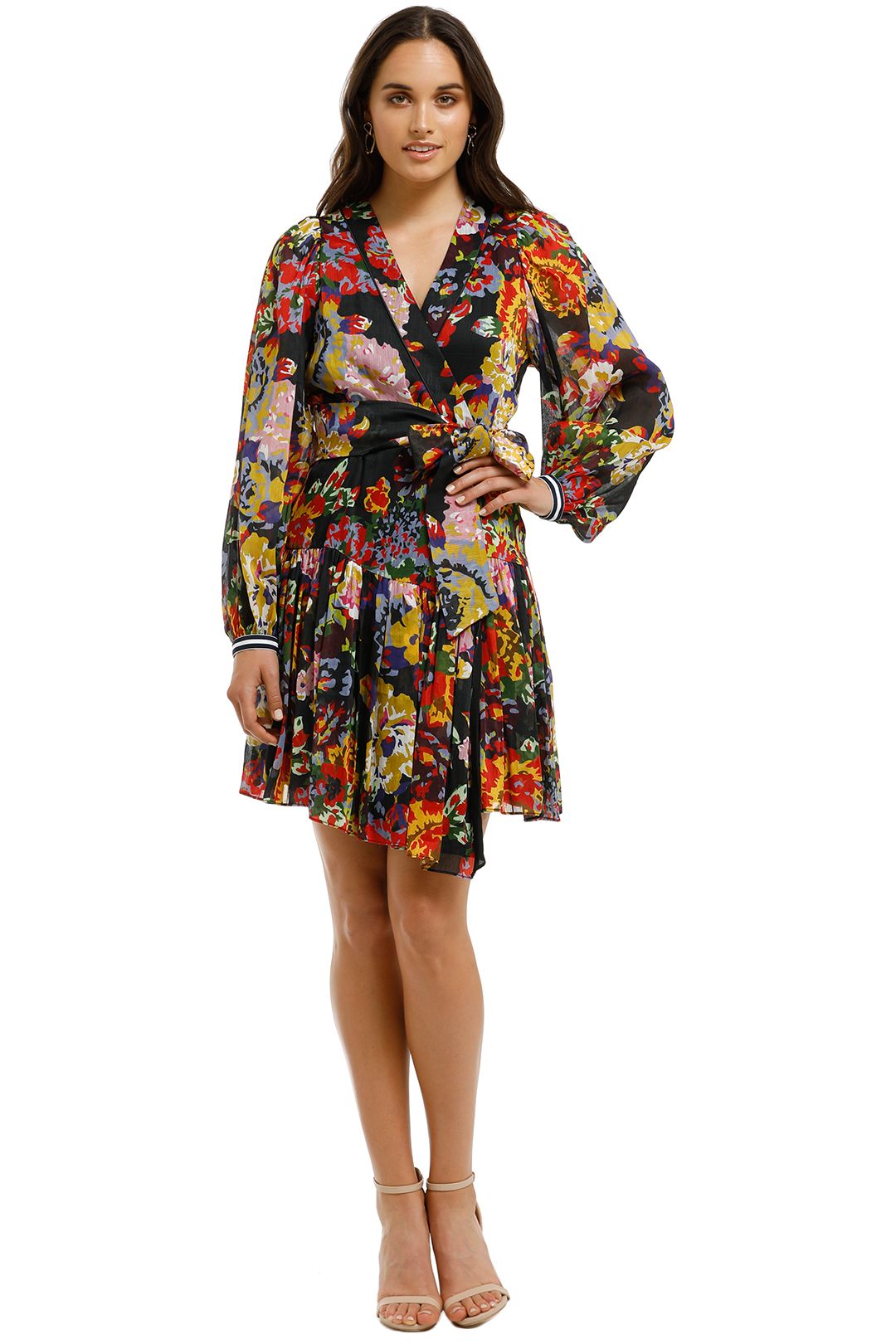 Image of Ginger and Smart - Arcadian Wrap Dress - Black Arcadian