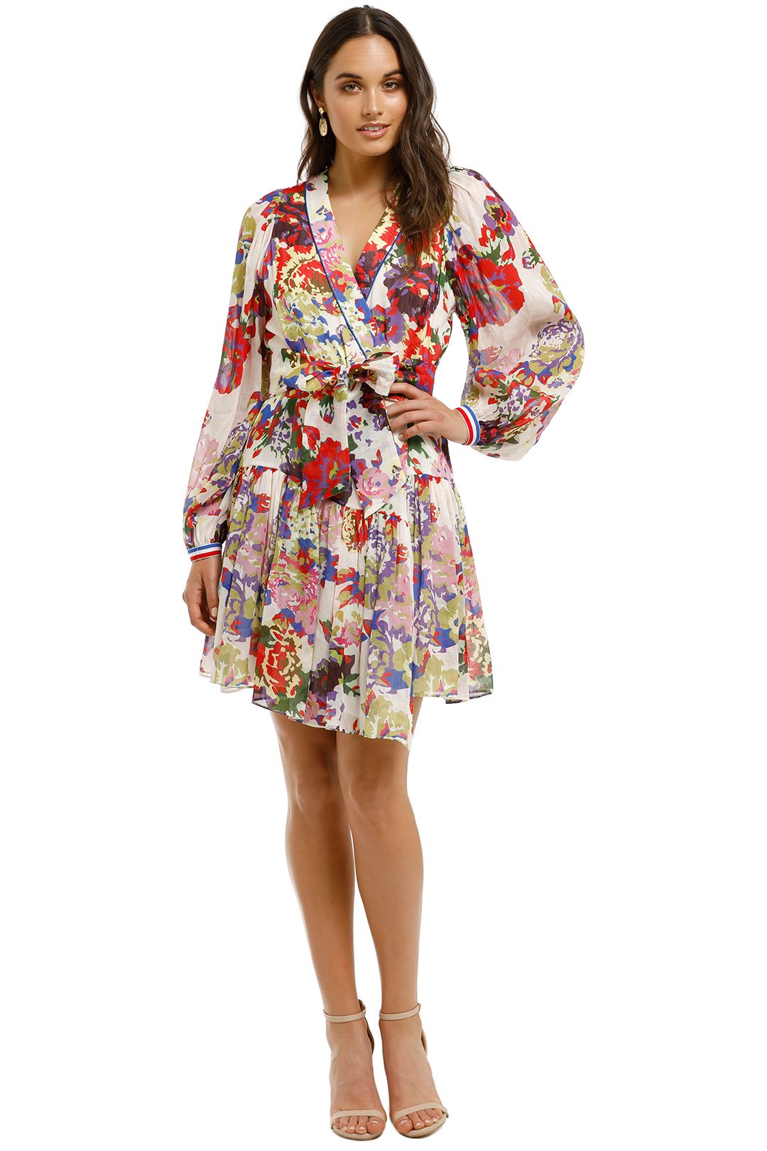 Arcadian Wrap Dress in Ivory Arcadian 