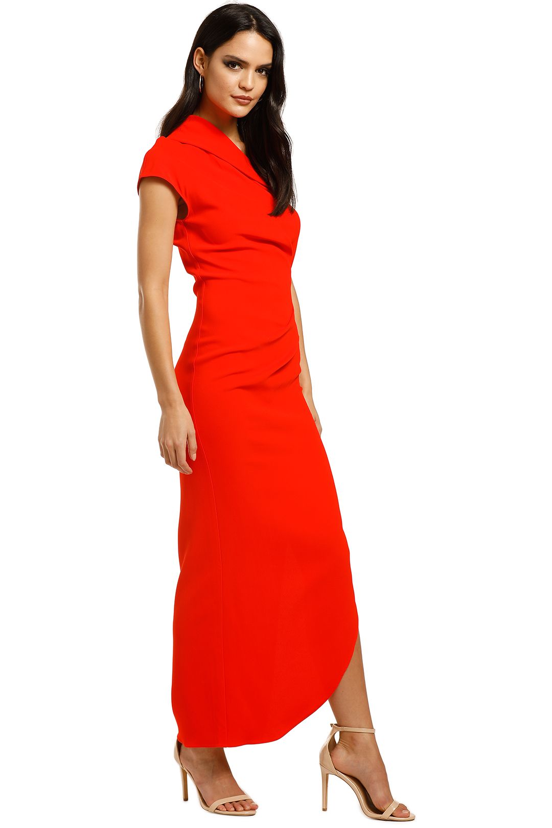 Ginger-and-Smart-Curator-Gown-Kinetic-Red-Side