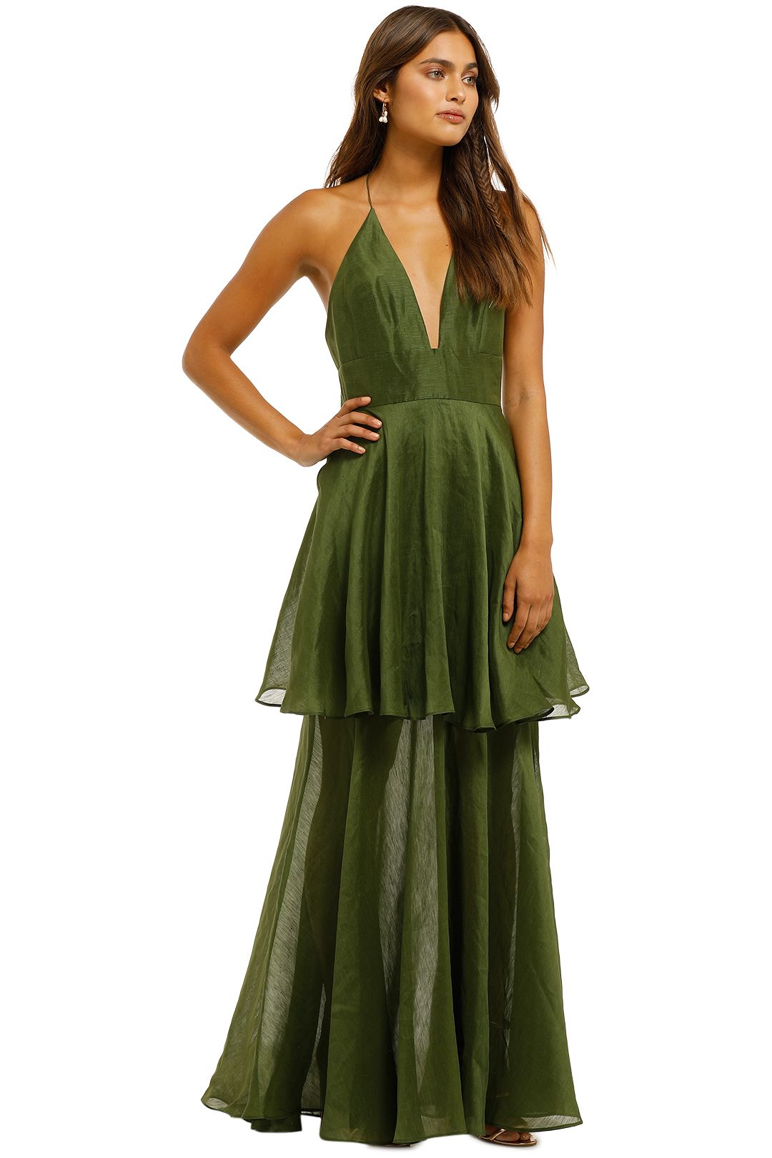 green smart dress