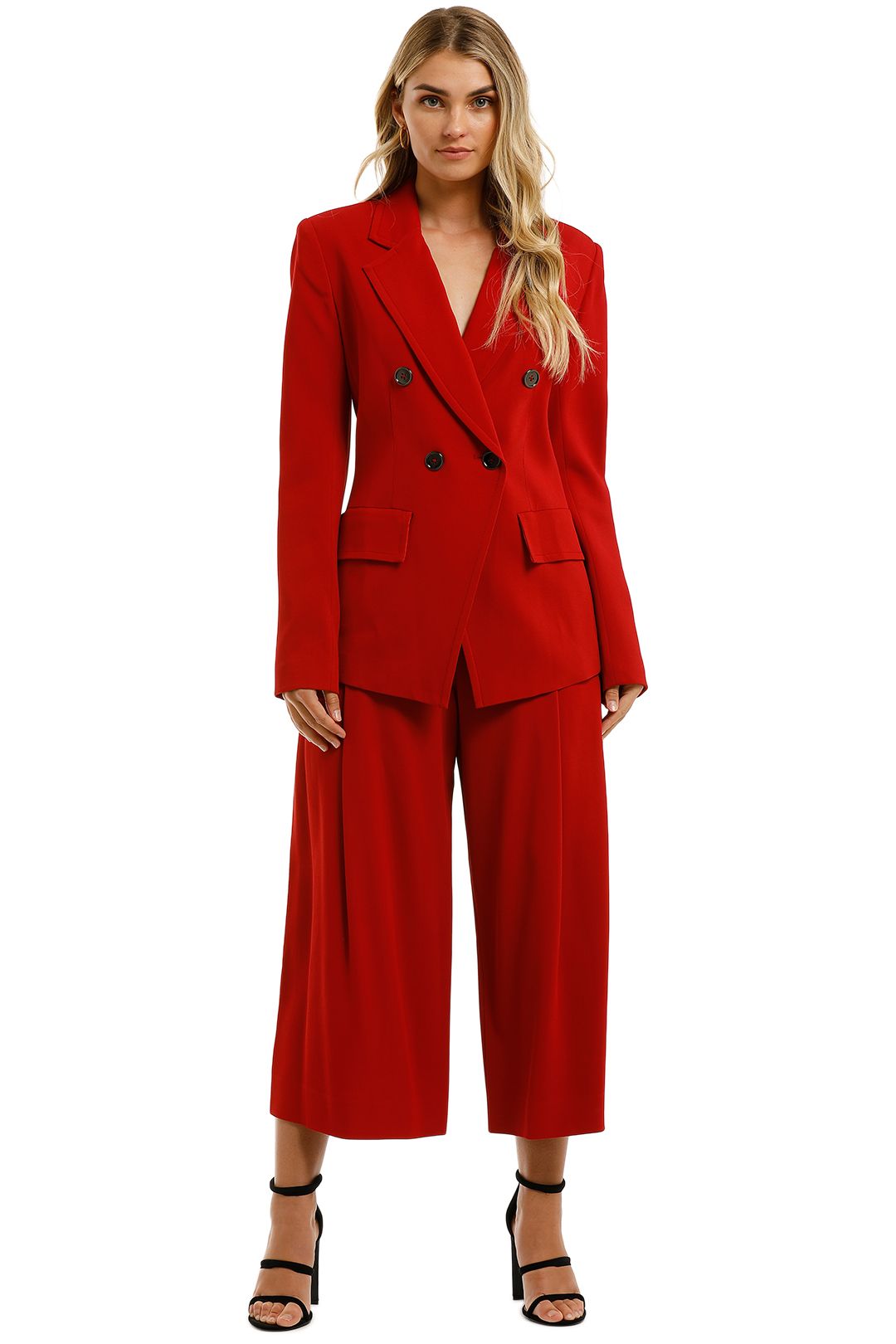 Ginger-and-Smart-Equinox-Jacket-and-Pant-Set-Scarlet-Red-Front