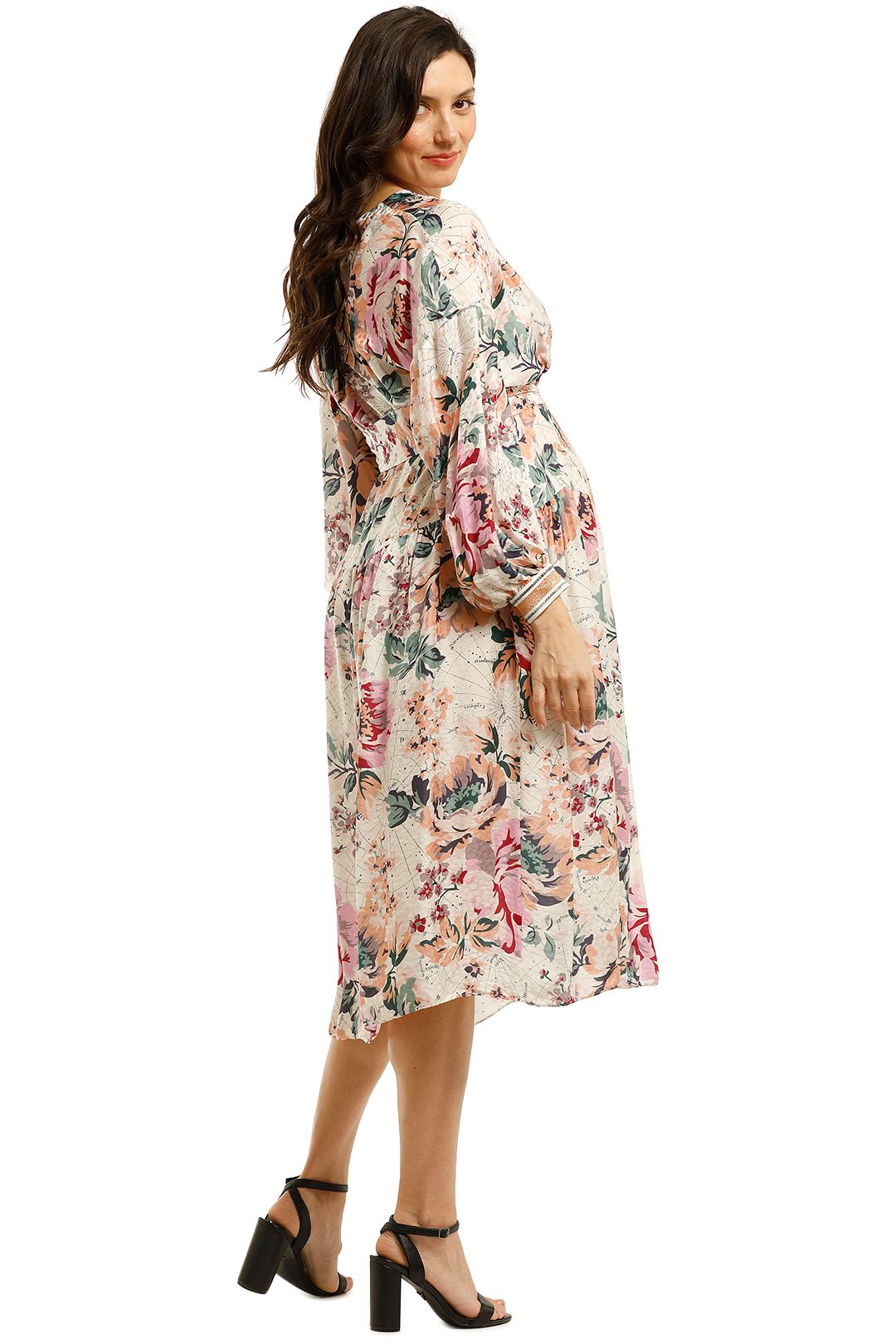 Ginger-And-Smart-Floral-Charts-Wrap-Dress-Floral-White-Back