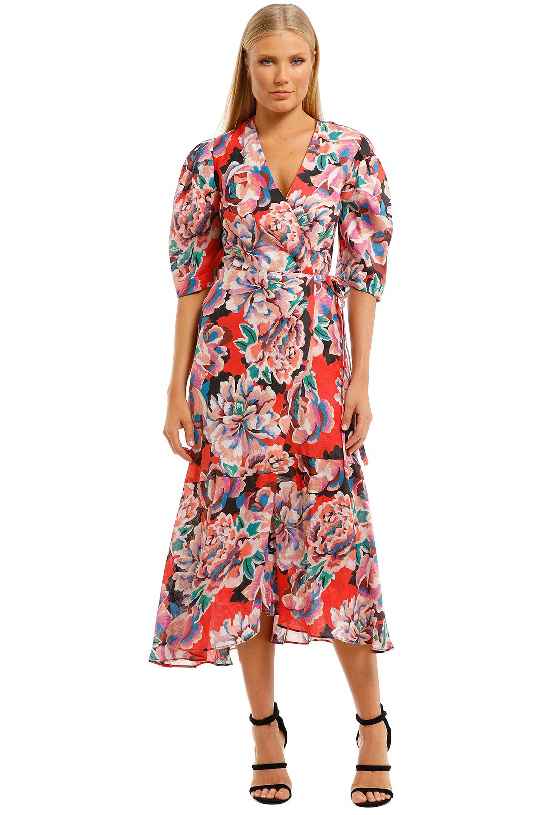 Flourish Wrap Dress by Ginger and Smart for Hire | GlamCorner