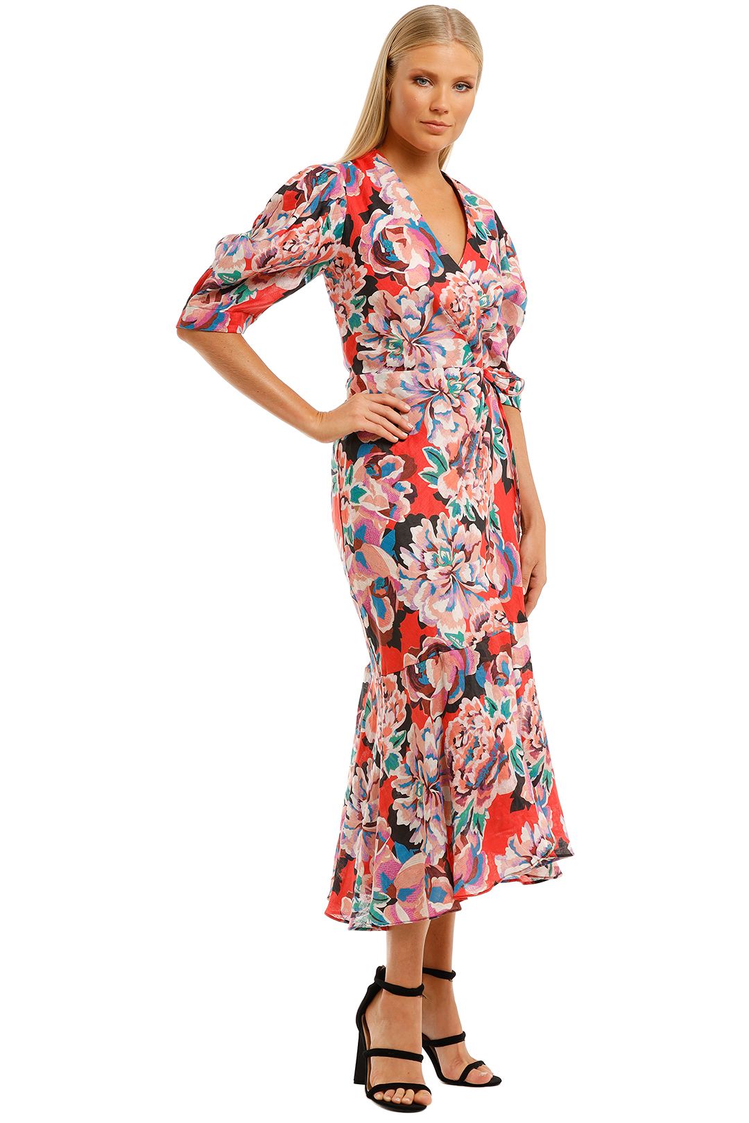 Flourish Wrap Dress by Ginger and Smart for Hire | GlamCorner