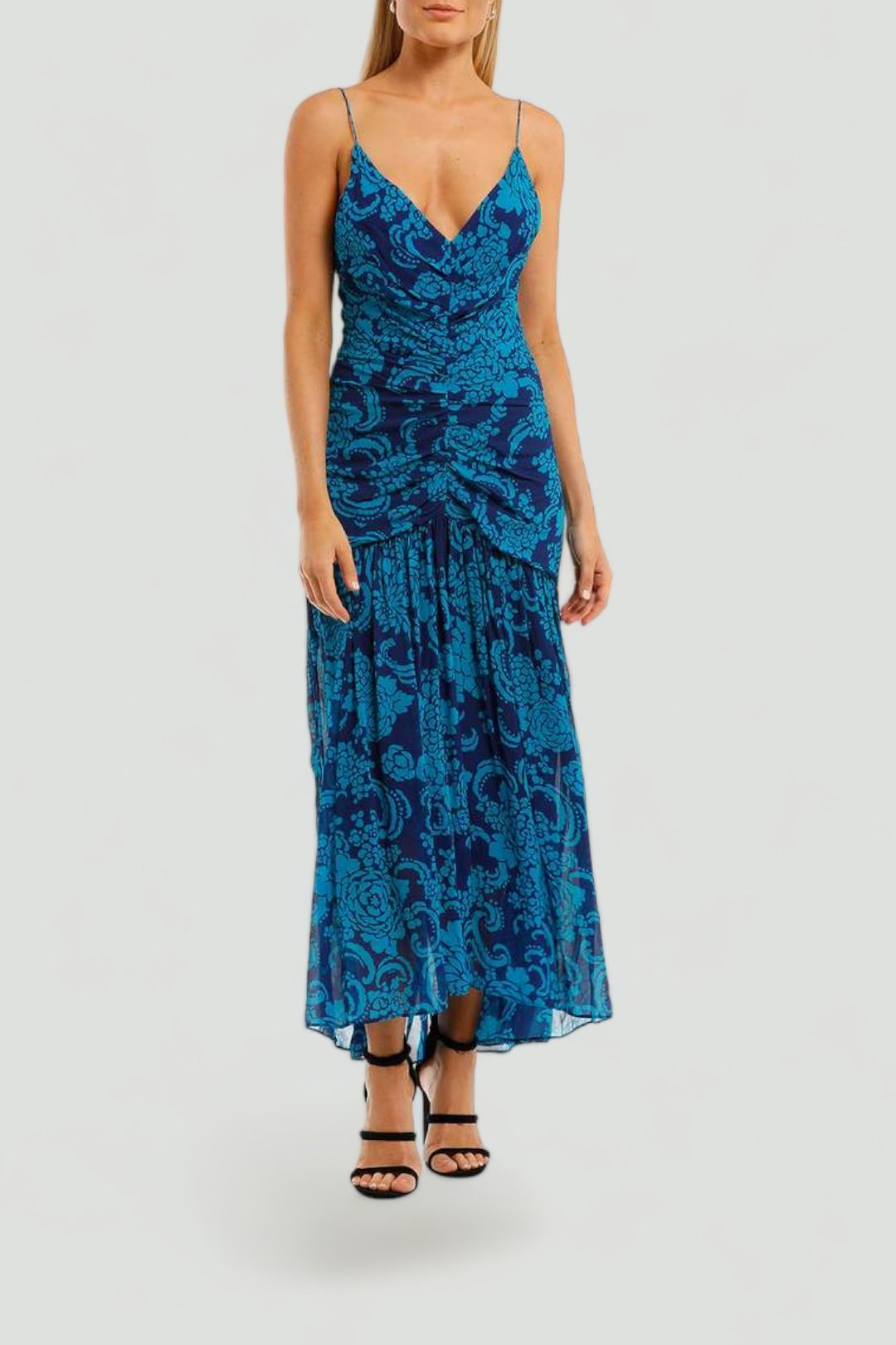 Ginger-and-Smart-Lyrical-Dress-Blue-Floral-Front