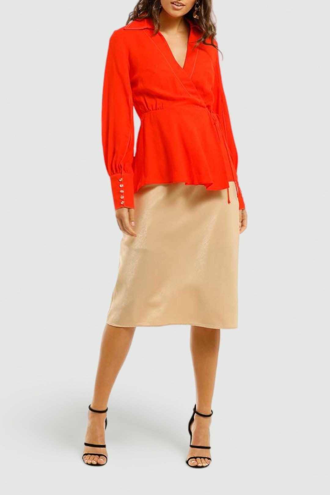 Ginger-and-Smart-Memoir-Top-Tango-Red-Front