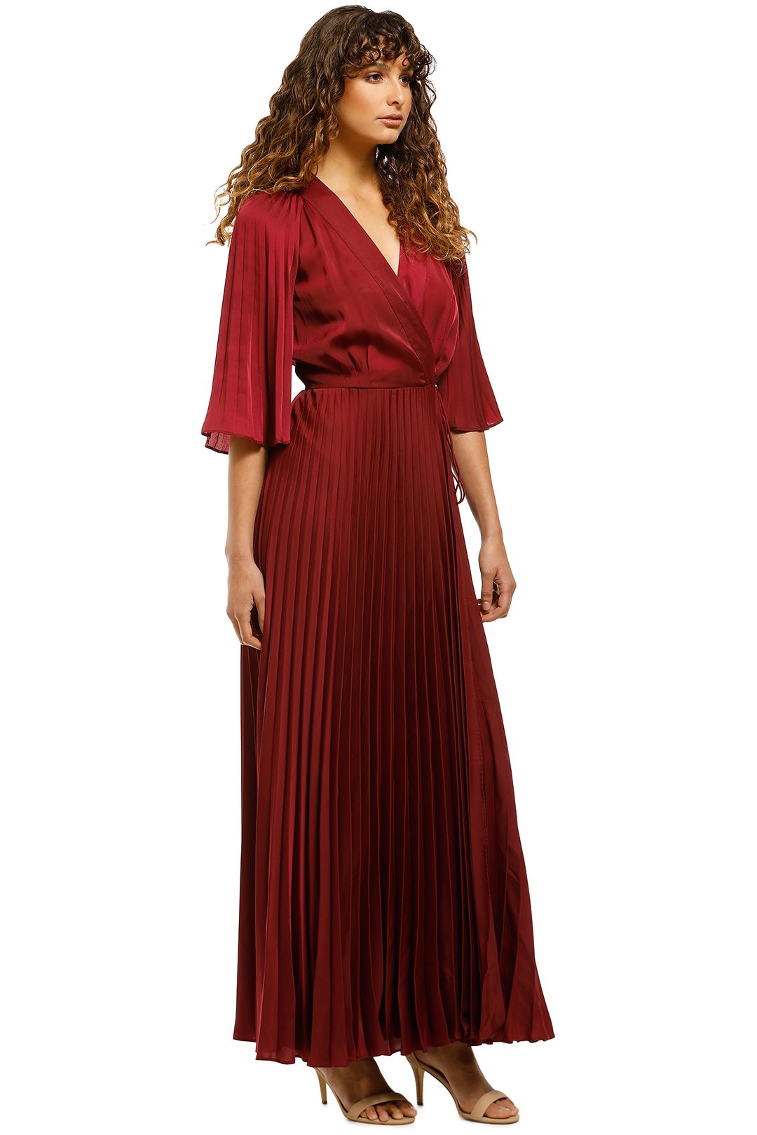 Ginger-and-Smart-Tempera-Wrap-Gown-Burgundy-Side