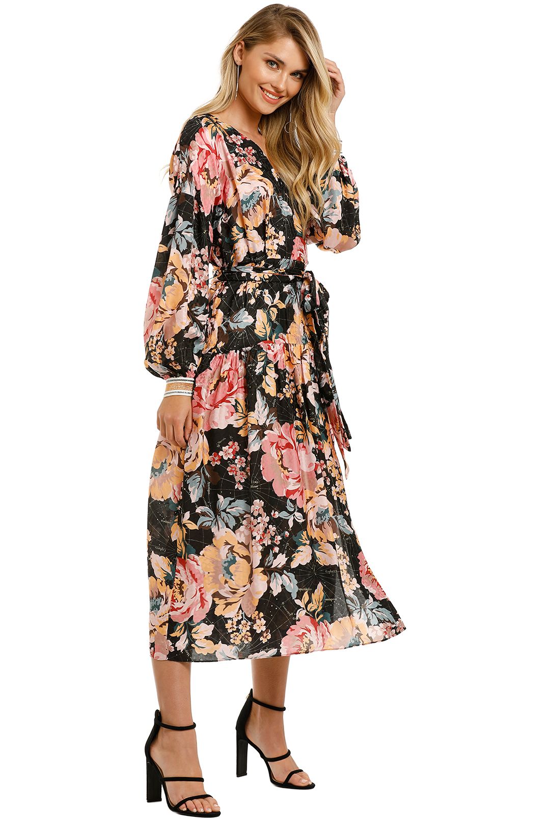Ginger-And-Smart-The-Floral-Charts-Wrap-Dress-Side