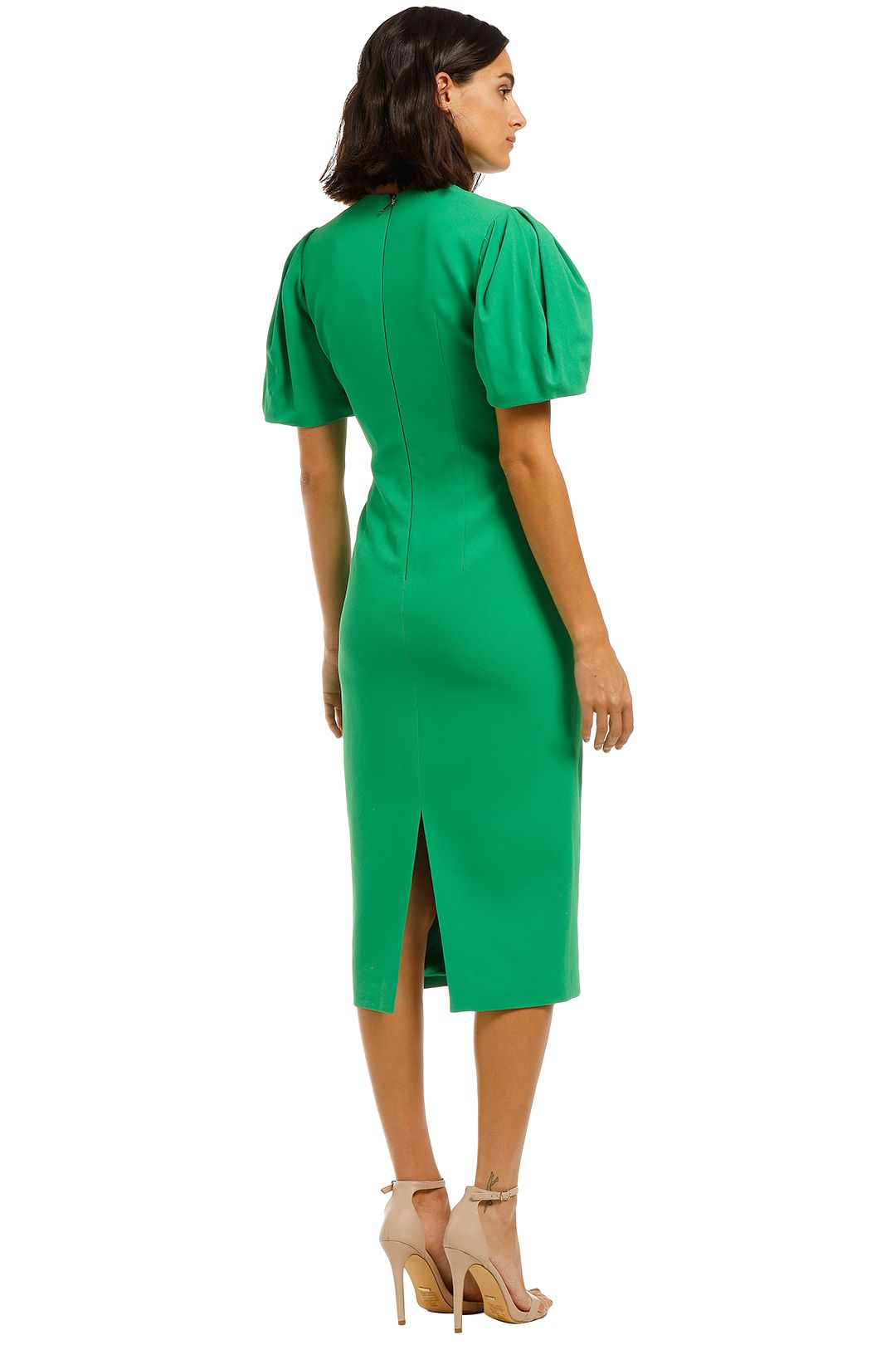 green smart dress