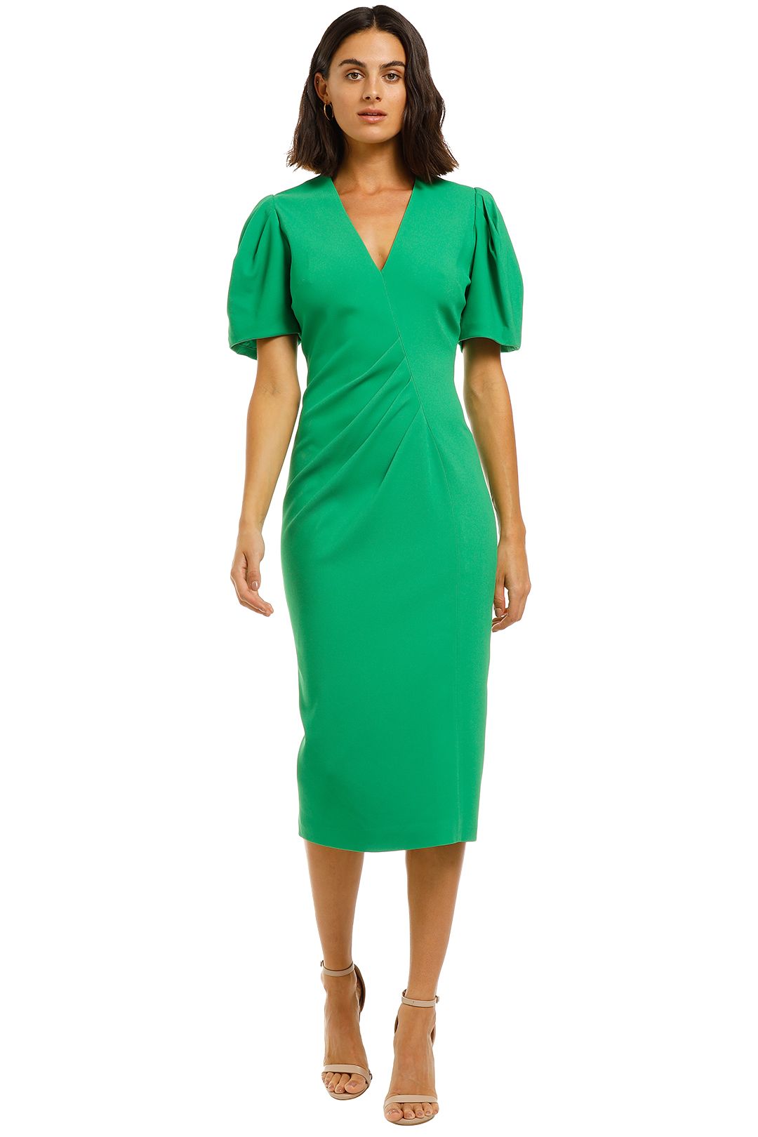 green smart dress