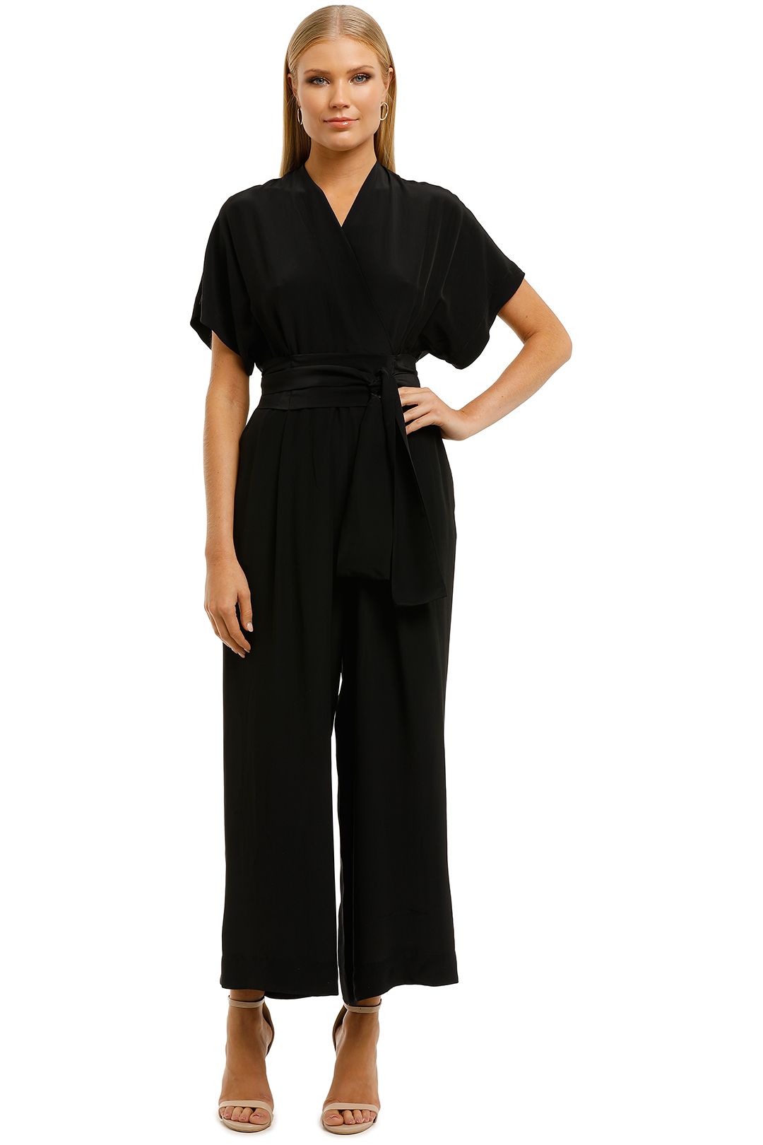 black smart jumpsuit