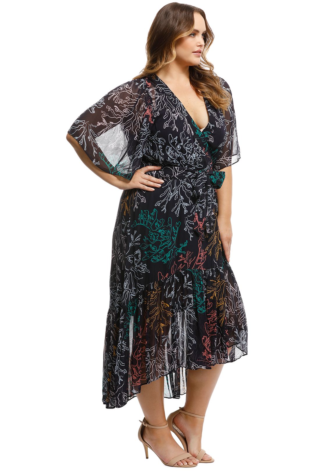 ginger and smart illustrate wrap dress