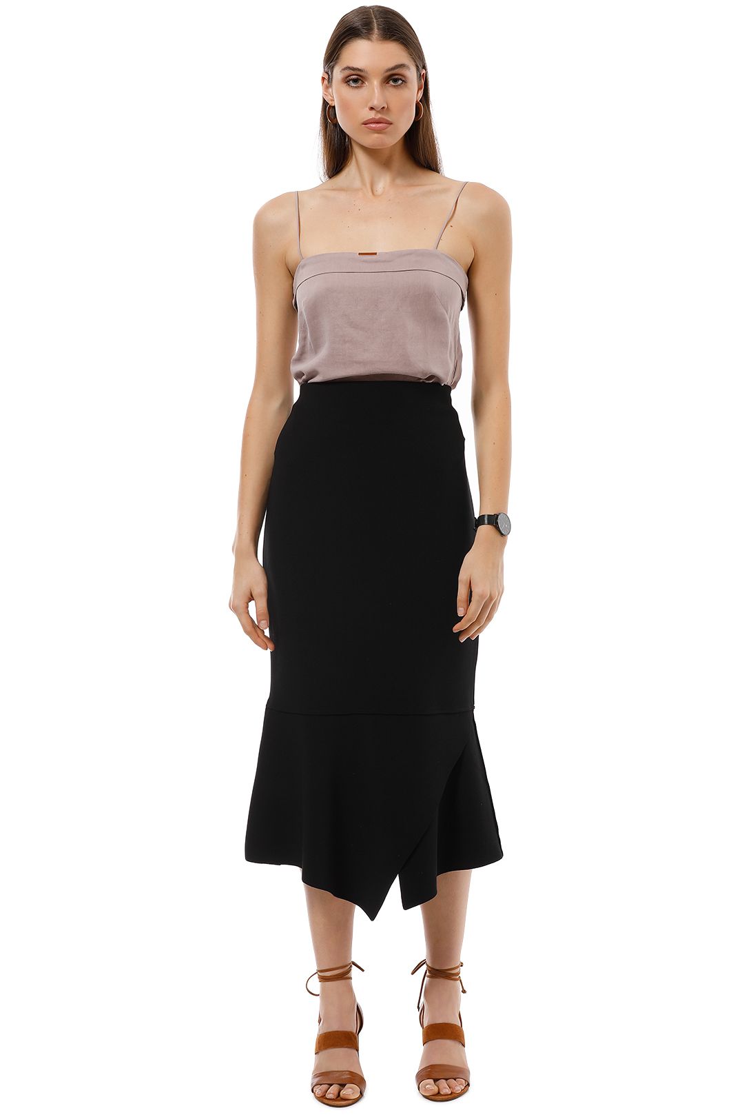 Ginger and Smart - Script Skirt - Black - Front