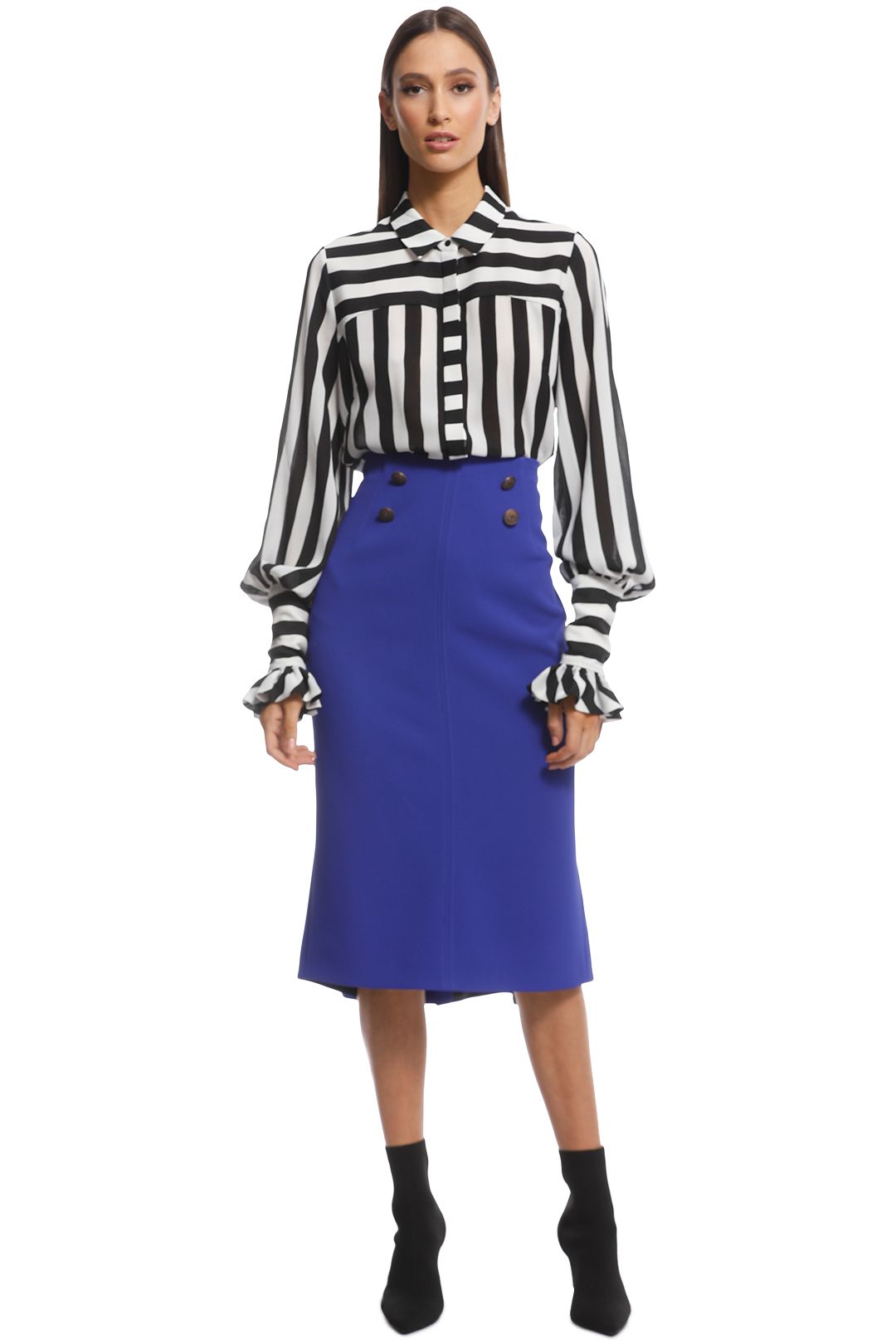 Ginger and Smart - Suffuse Skirt - Cobalt - Front