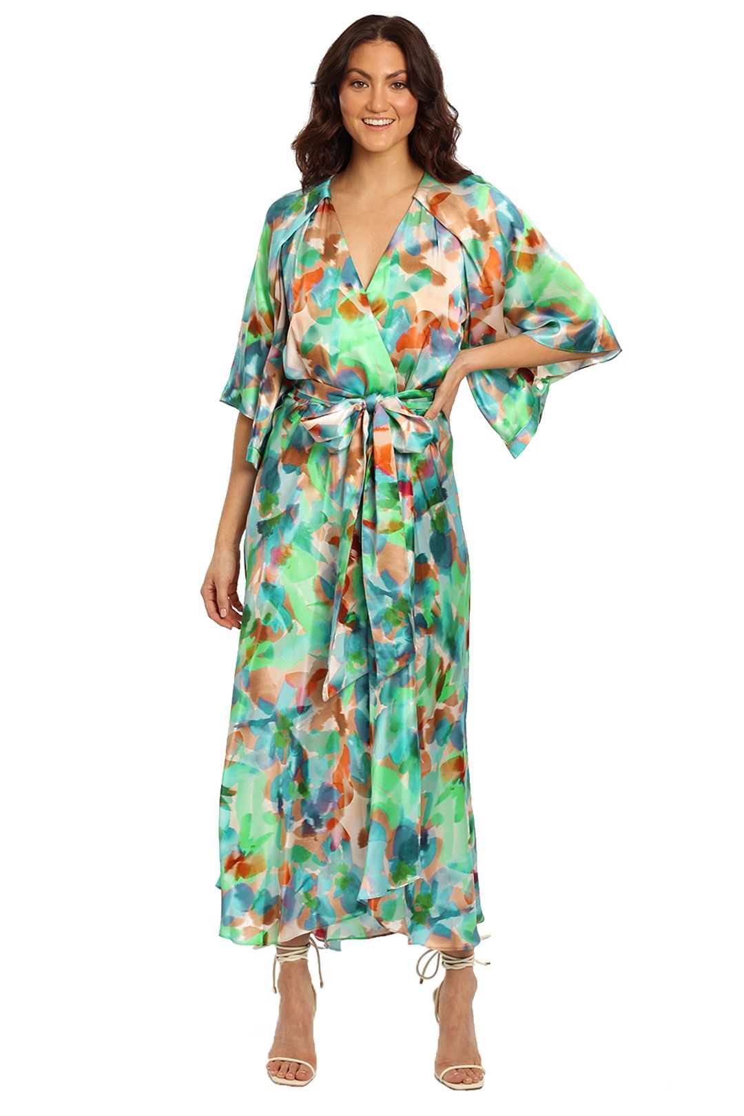 Ginger and Smart Beautiful Truth Wrap Dress floral