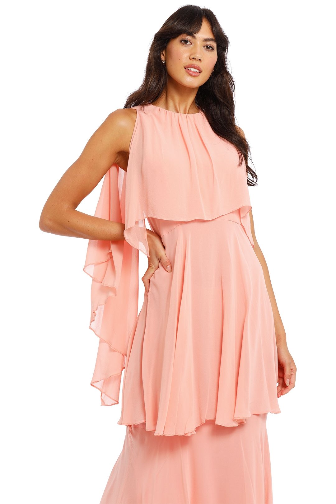 Ginger and Smart Dream Gown Sherbert Pink Fit and Flare