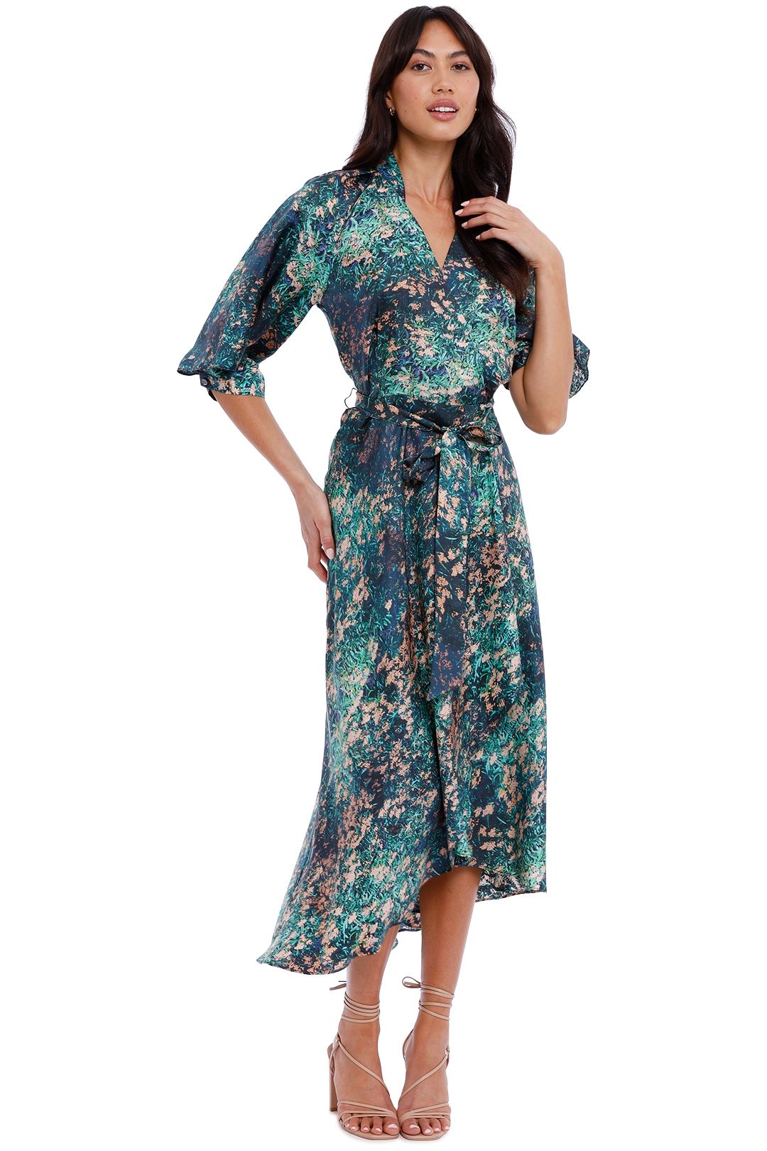 Ginger and Smart Night Grass Wrap Dress