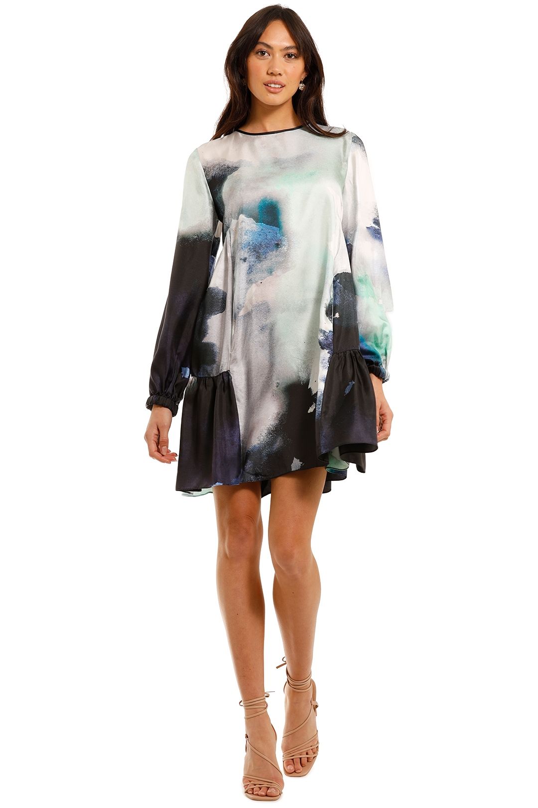 Ginger and Smart Vapour Dress Tie Dye Print