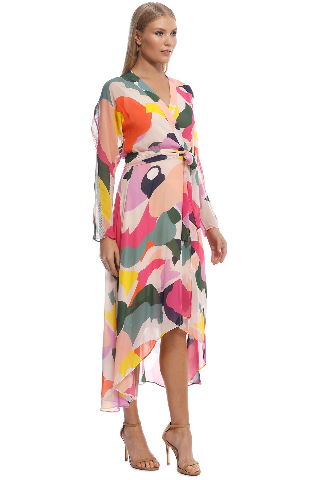 Chroma Wrap Dress Multi by Ginger and Smart for Hire GlamCorner Chroma Wrap Dress Multi by Ginger and Smart for Hire GlamCorner