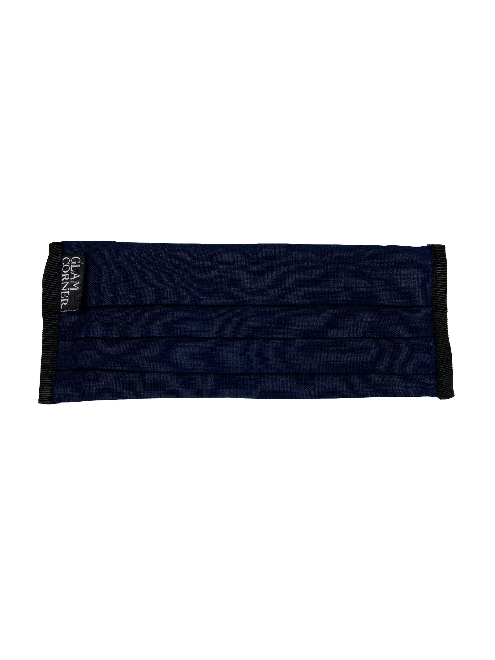GlamCorner-Fabric-Face-Mask-Navy-Blue-Front-new