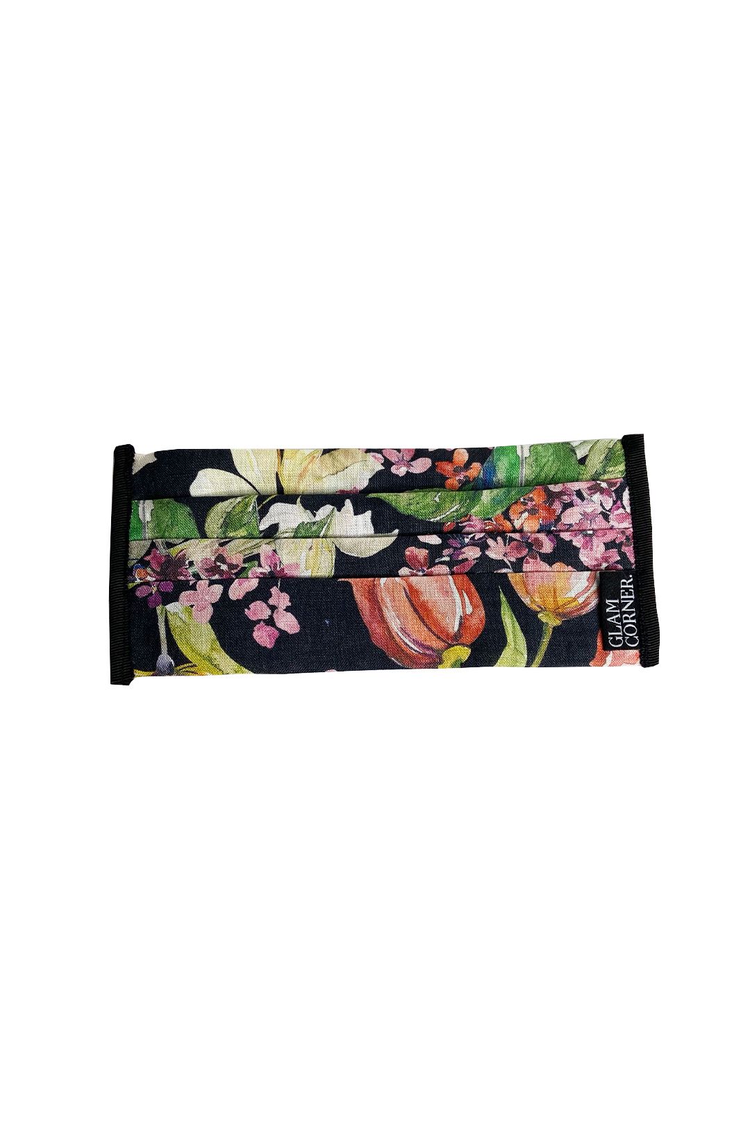 GlamCorner-Three-Layered-Fabric-Face-Masks-Black-Floral-Product
