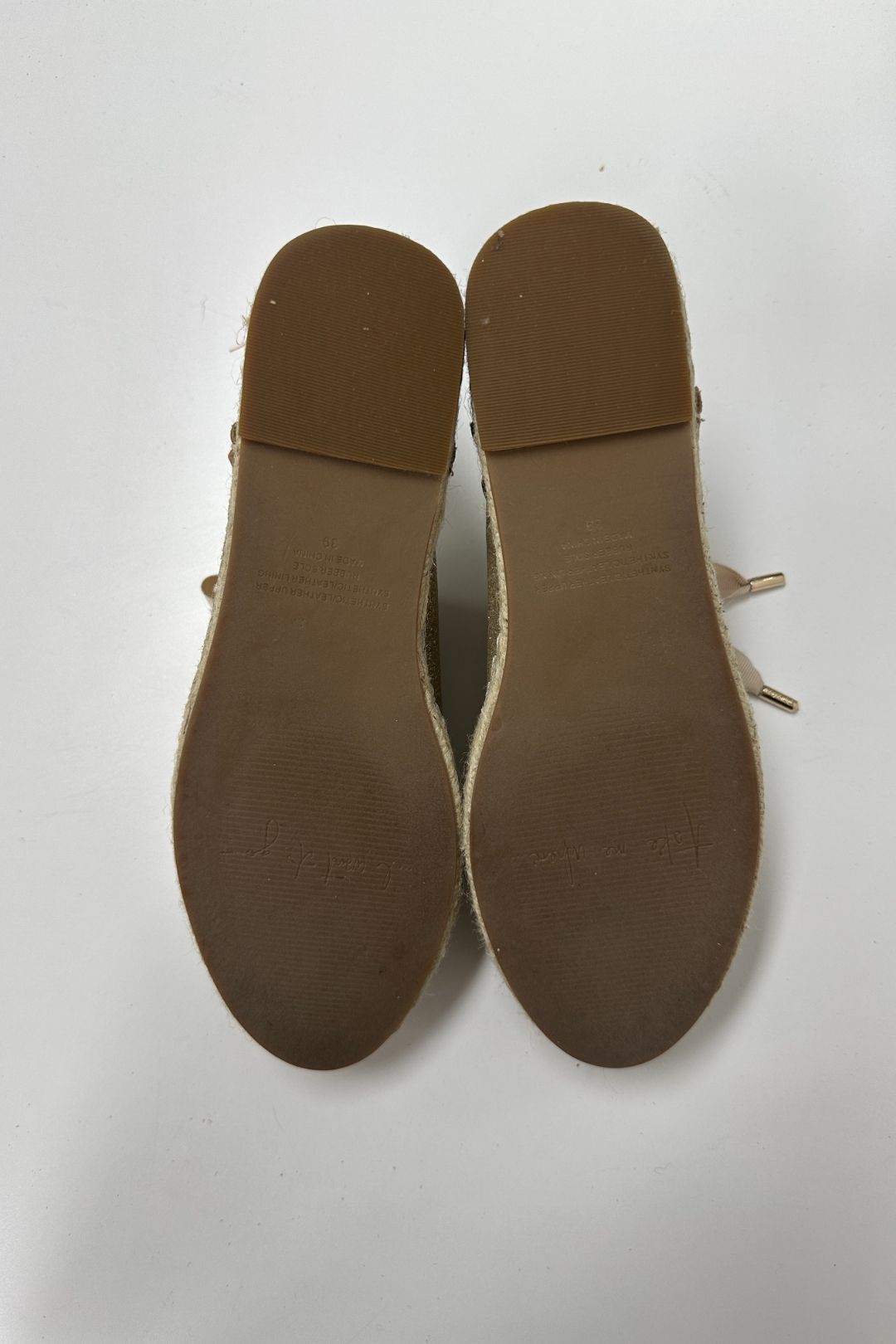 Mimco Gold Flare Lace-up Espadrille