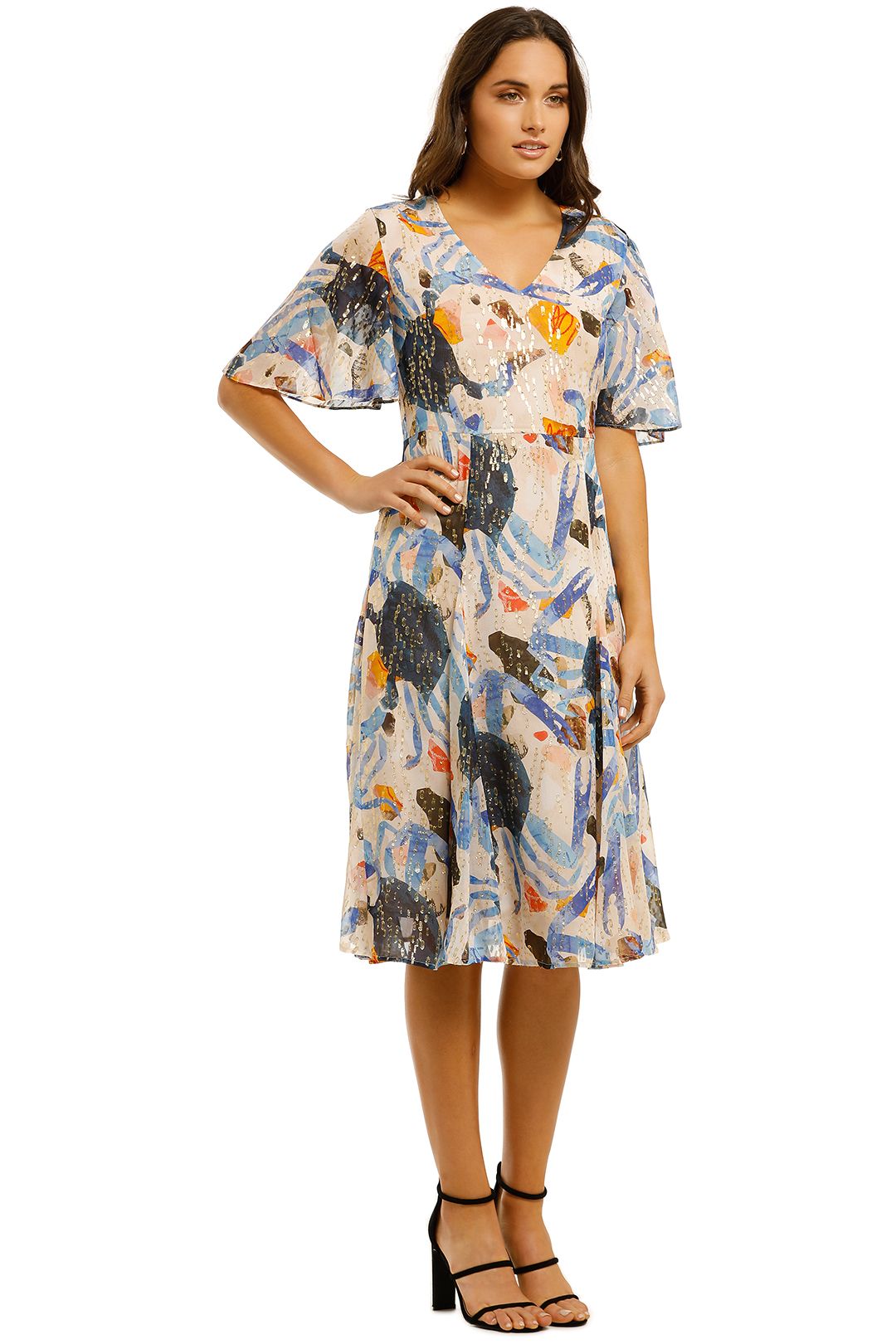 Fab Crab Silk Dress in Multi by Gorman for Rent GlamCorner