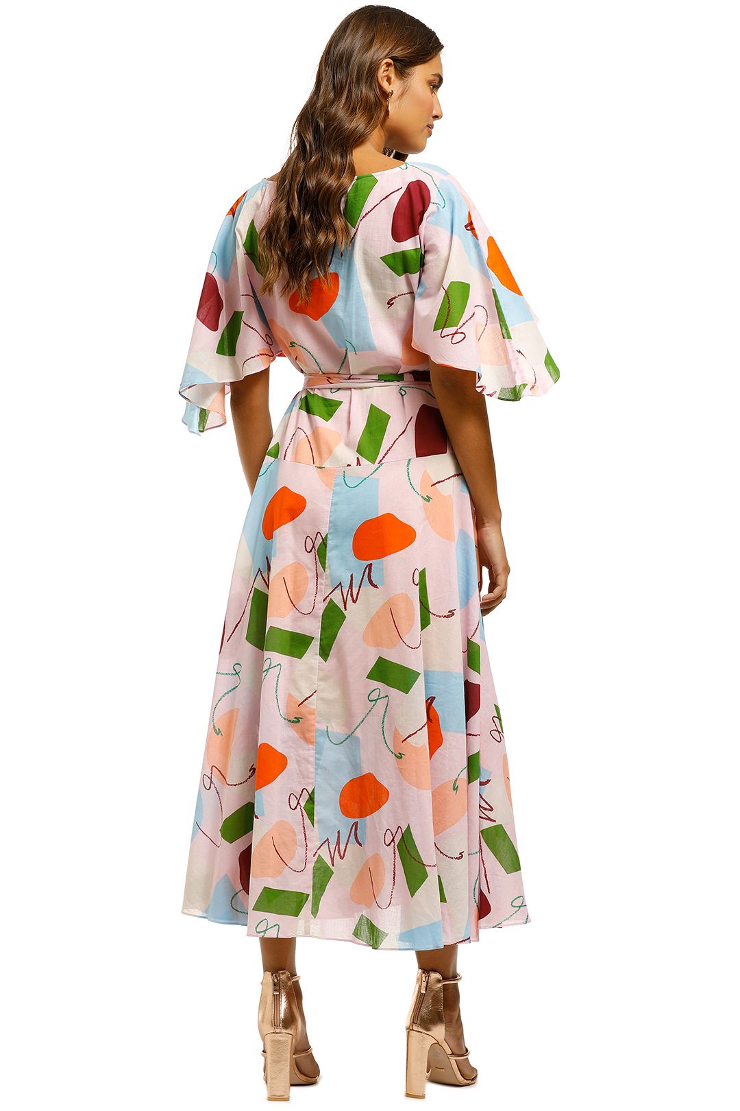 Uncover Upswing Scarf Dress in Pink by 