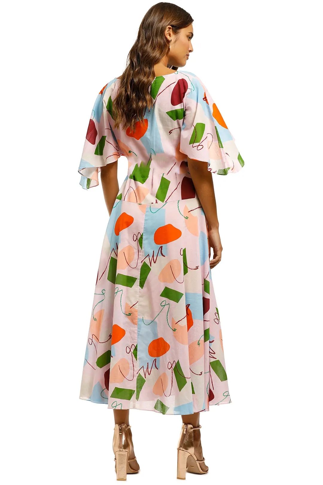 Gorman-Uncover-Upswing-Scarf-Dress-Pink-Back