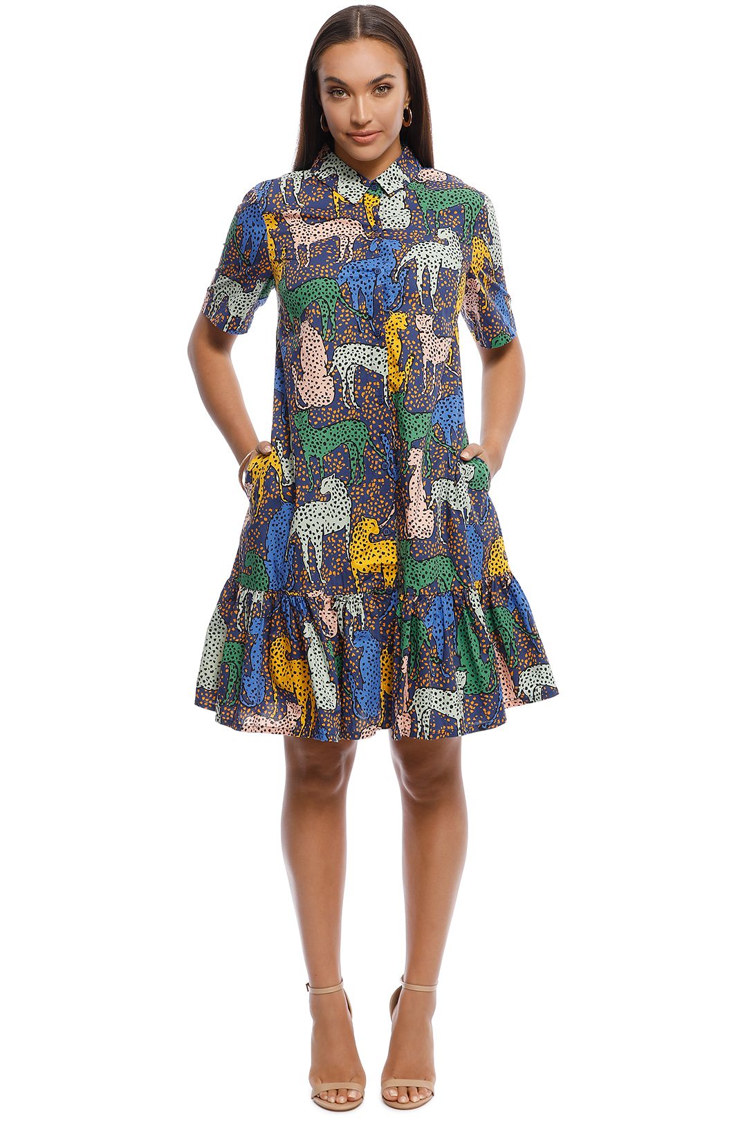 Gorman - Cheetah Print Dress - Multi - Front