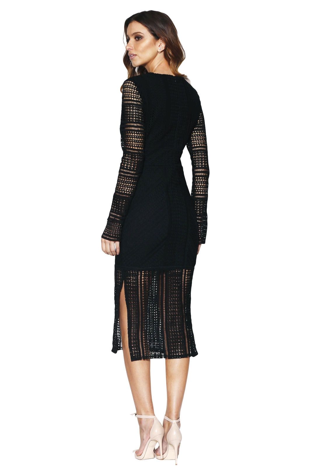 Grace and Hart - Allure Fitted Dress - Black - Back