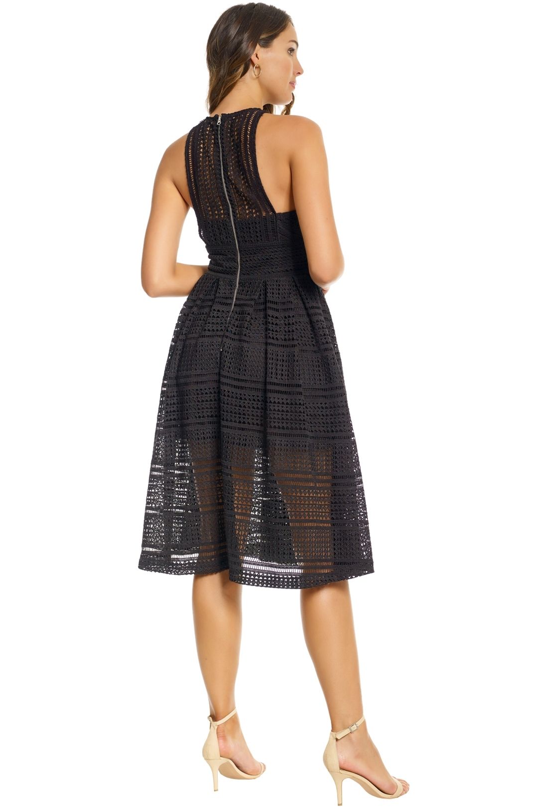 Allure Floaty Dress in Black by Grace & Hart for Rent