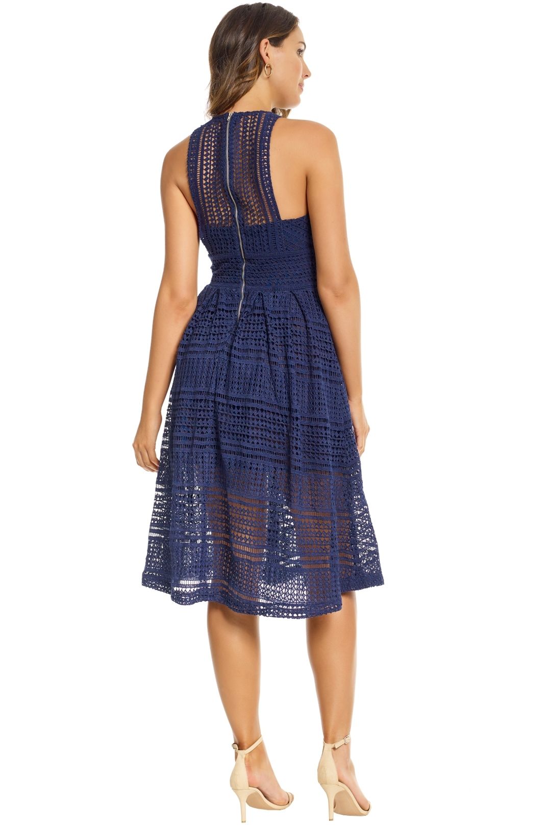 Grace and Hart - Allure Floaty Dress - Navy - Back