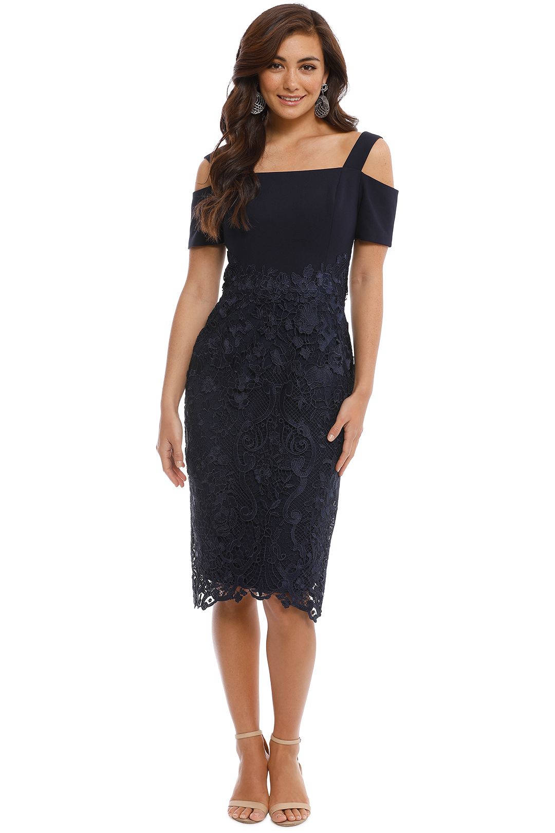 Grace and Hart - Breathless Love Midi - Navy - Front