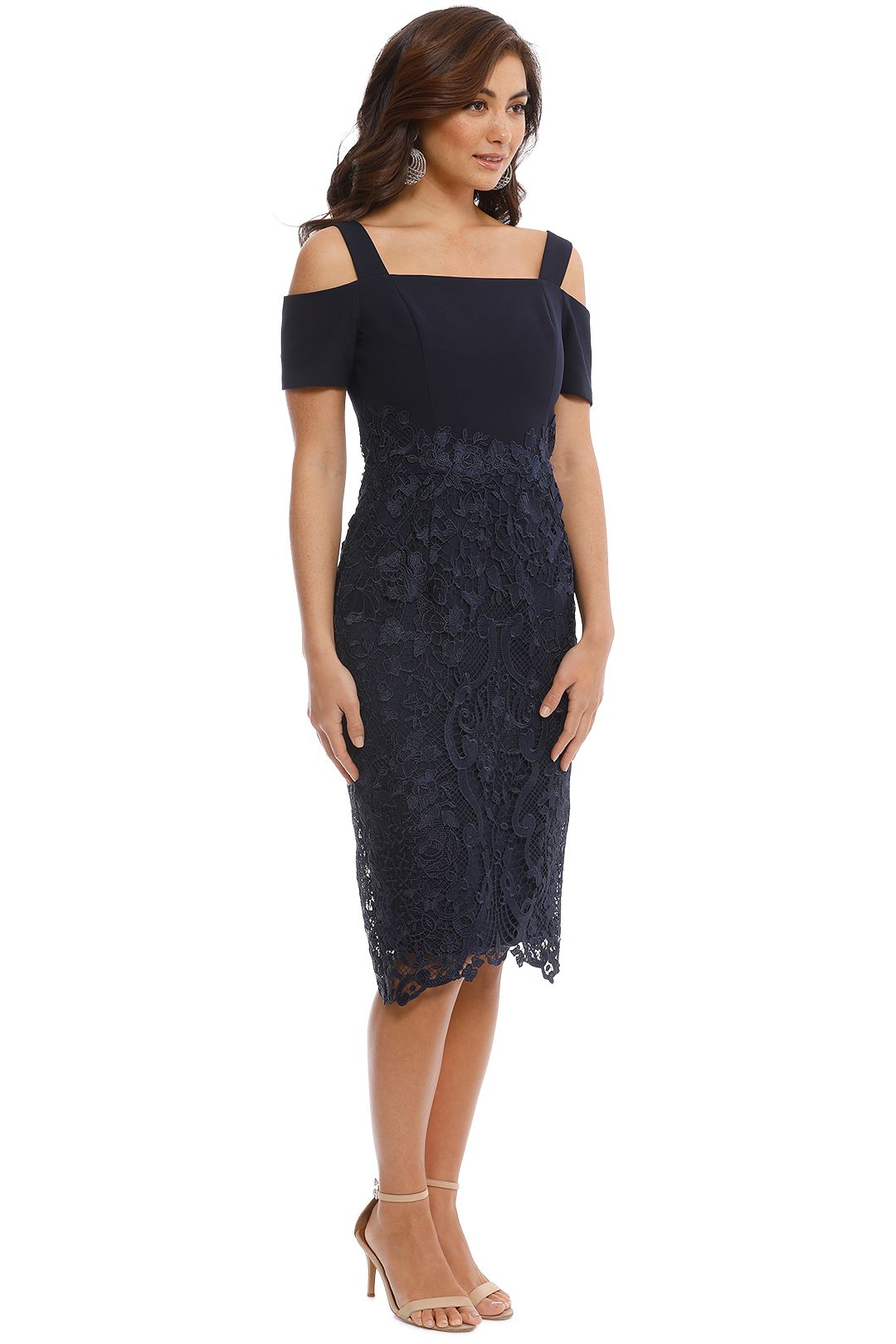 Grace and Hart - Breathless Love Midi - Navy - Side