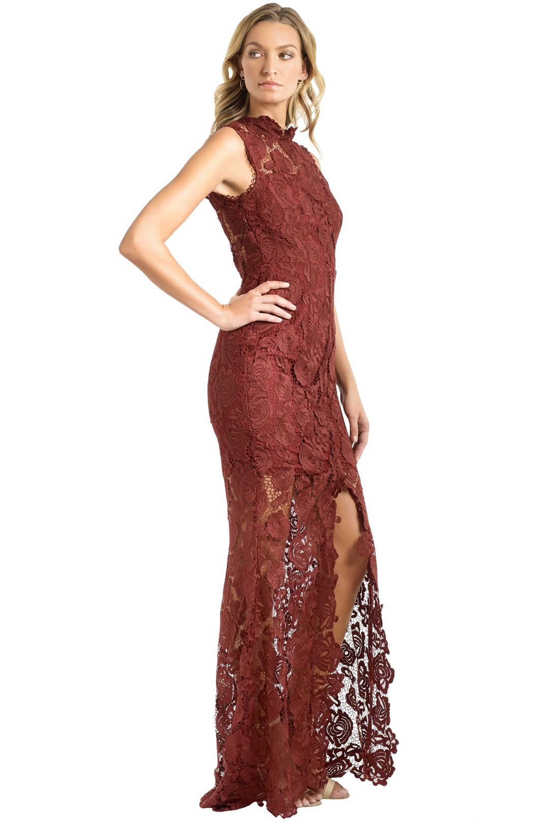 Grace and Hart - Espresso Gown - Red - Side
