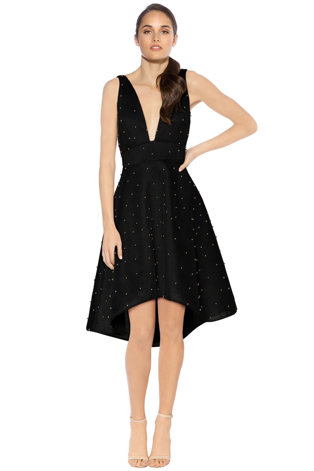 Grace and Hart - Groove Armada Fit n Flare - Black - Front