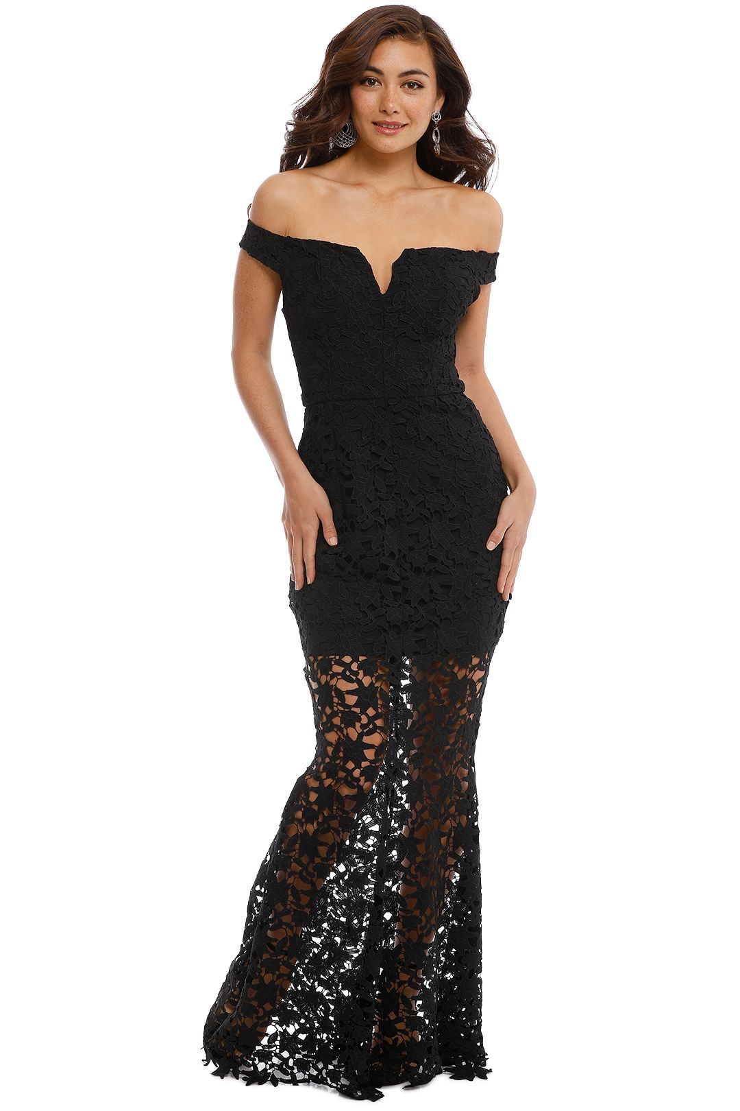 Grace and Hart - Heart Beat Gown - Black - Front