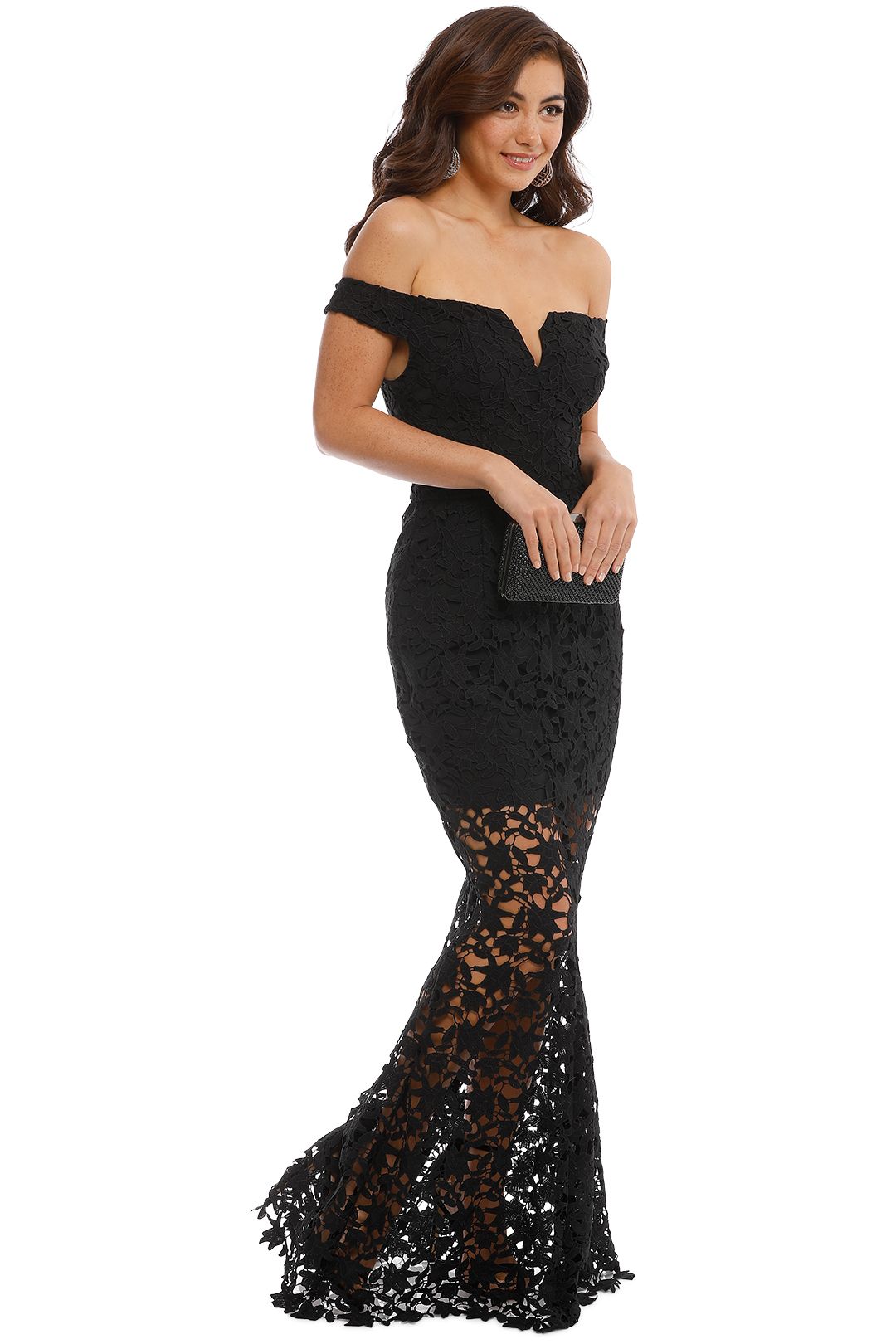 Grace and Hart - Heart Beat Gown - Black - Side